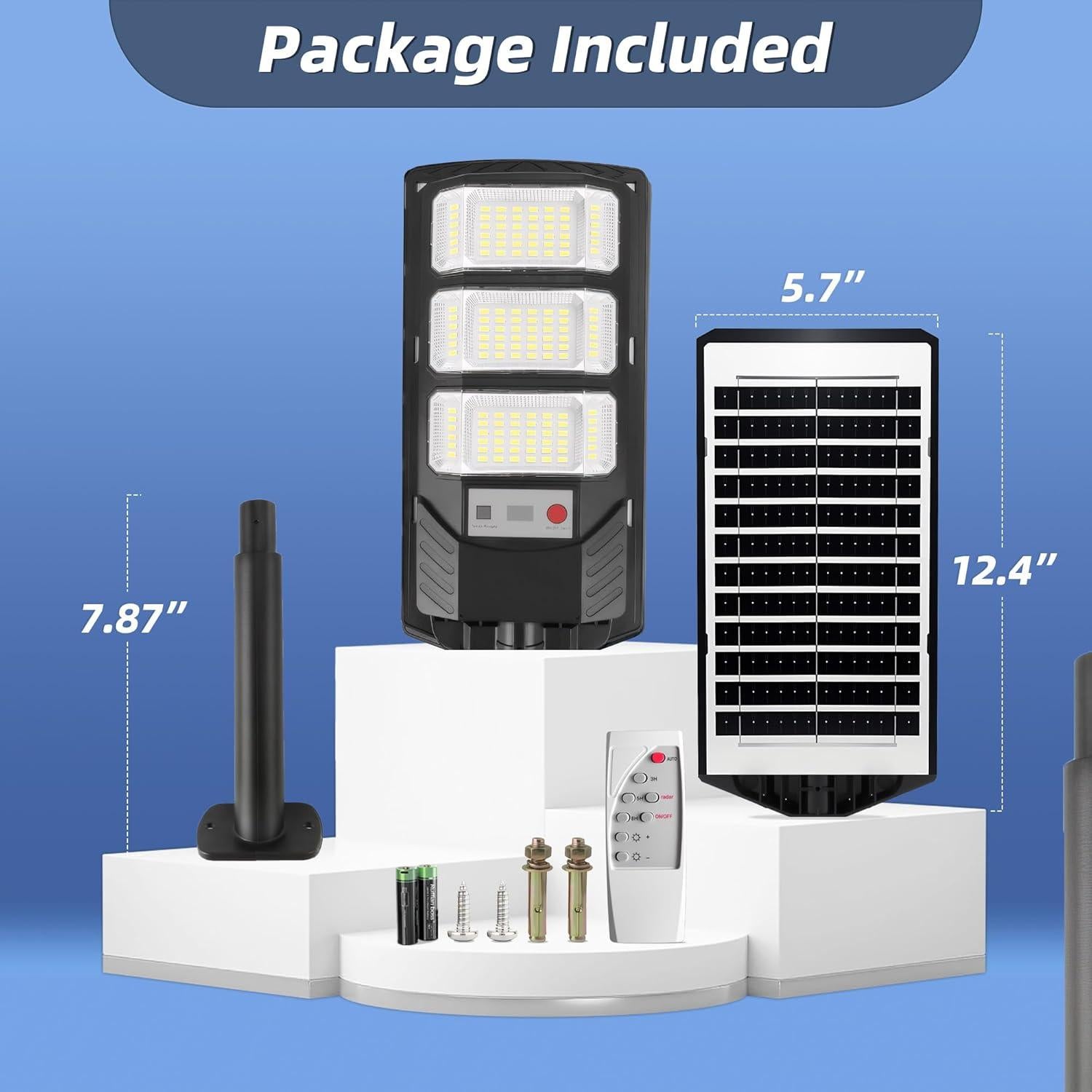 Luces Solares Exteriores FOWSEEK 2 Paquete 6500K con Sensor