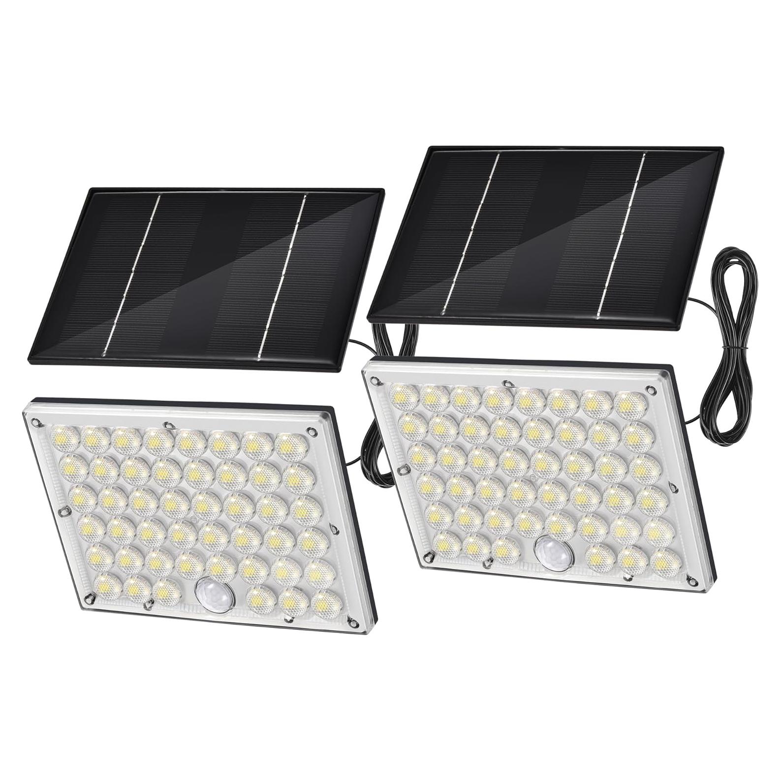 Paquete de 2 Luces Solares de Movimiento LUMLLSAJI 184 LED
