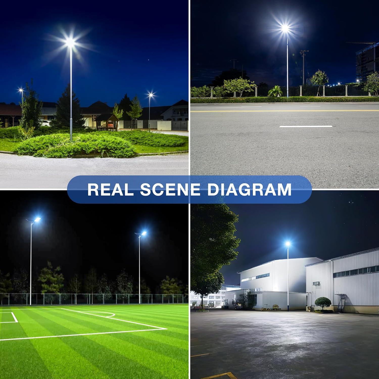 Luces de Calle Solares OKPRO 12000W IP66 6500K Alta Brillo