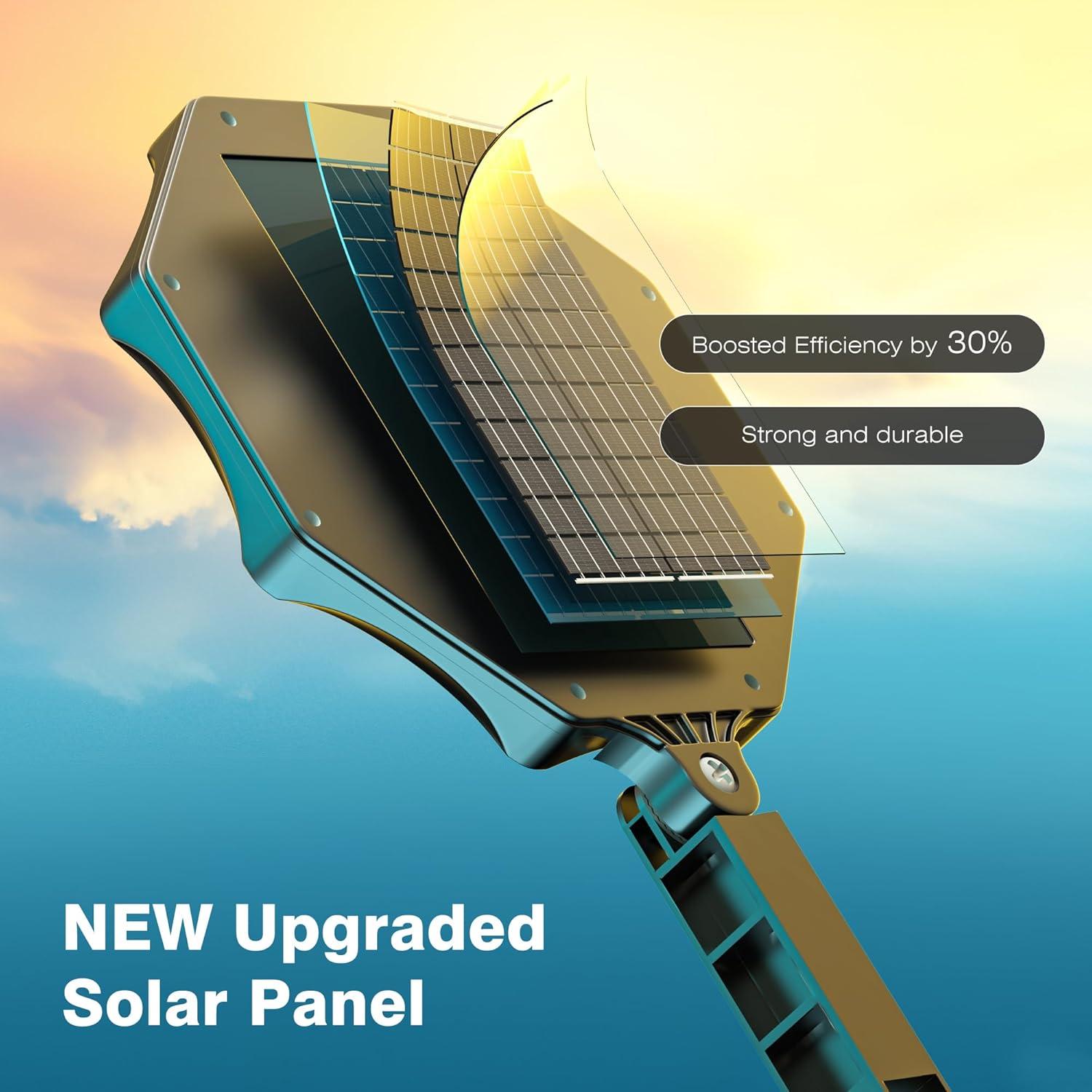 Luces Solares Exteriores OKPRO 168LED 6500K IP66 2 Piezas