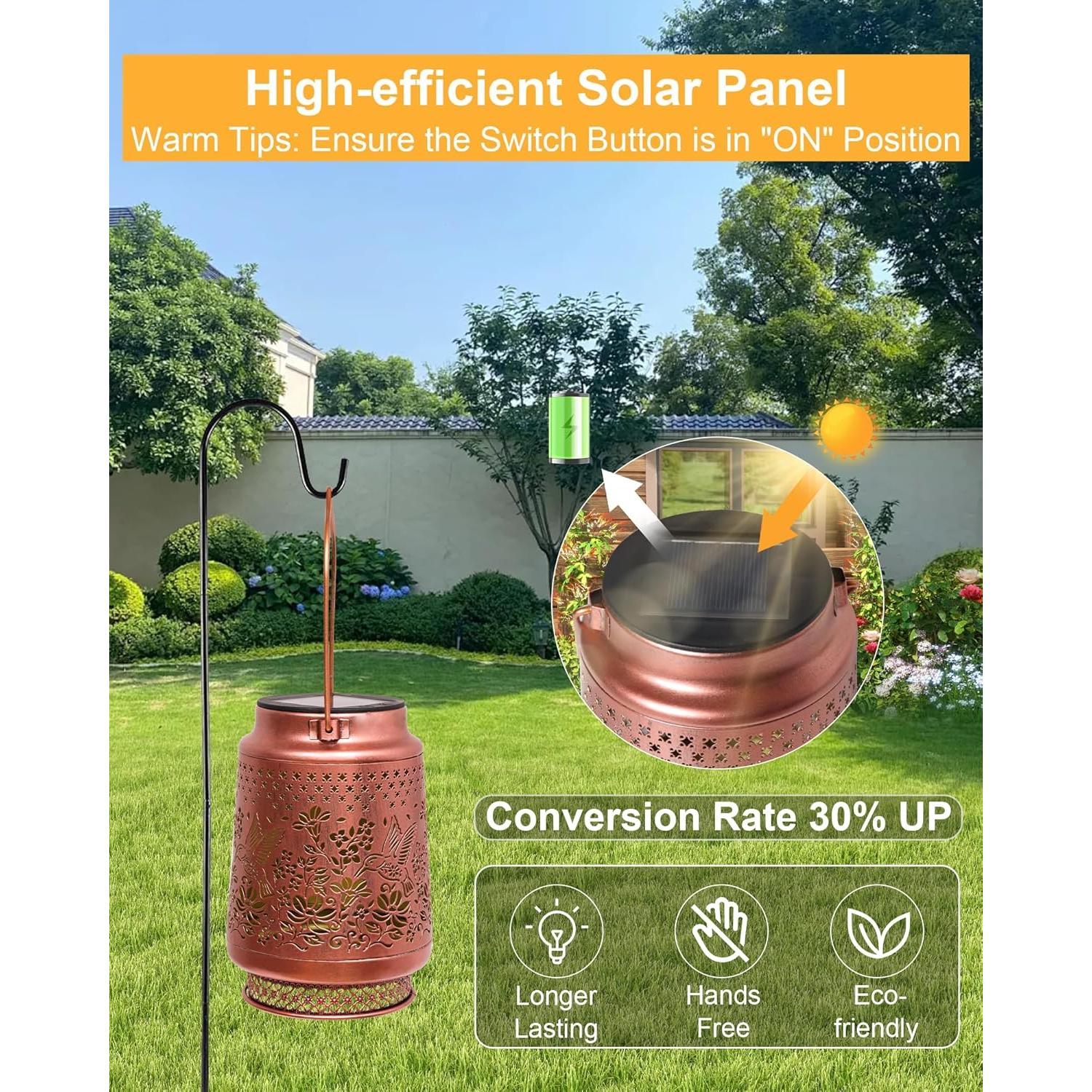 Linternas Solares Colibrí Fussion para Jardín Impermeables