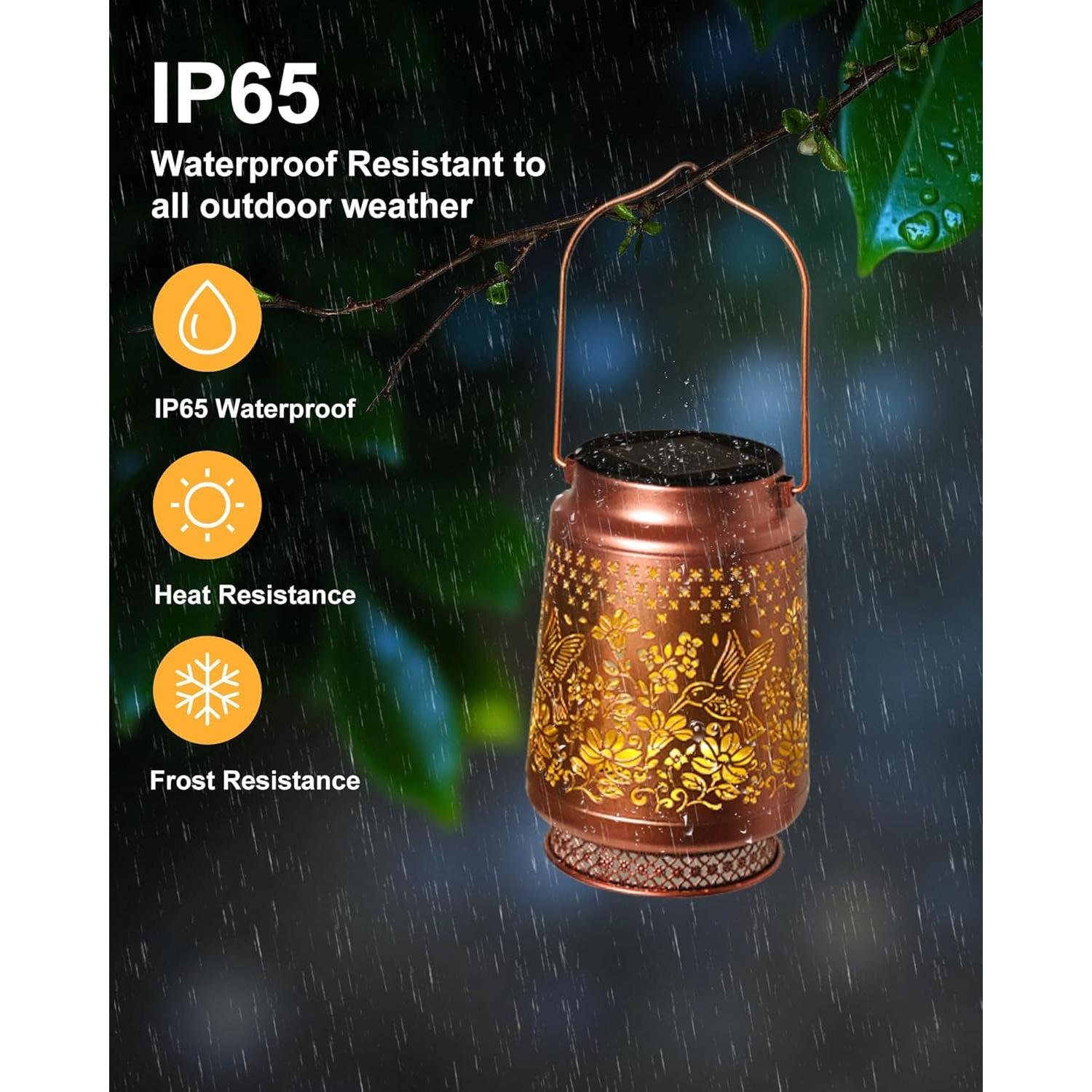 Linternas Solares Colibrí Fussion para Jardín Impermeables