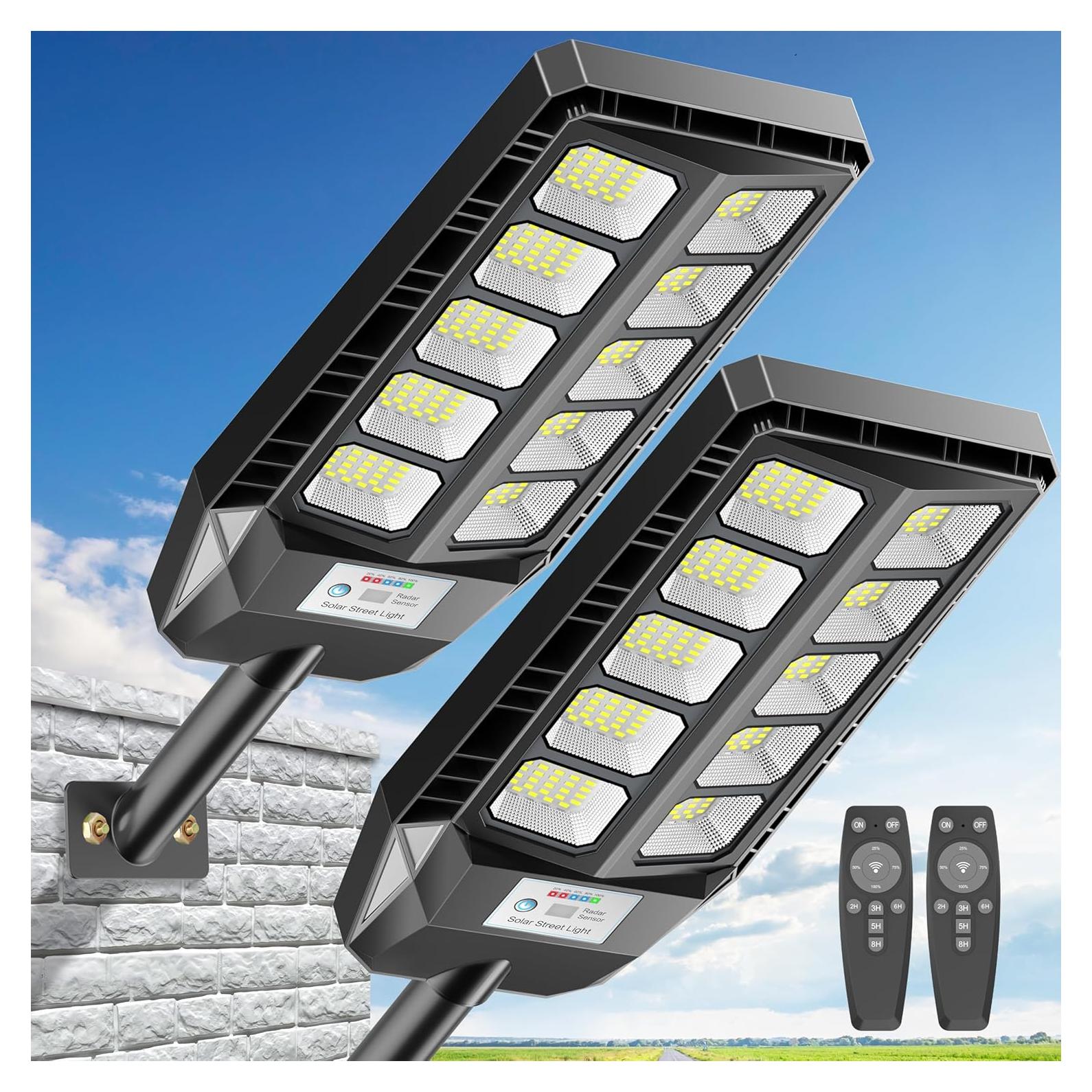 Luces Solares Exteriores Deepn IP66 con Sensor y Control Remoto