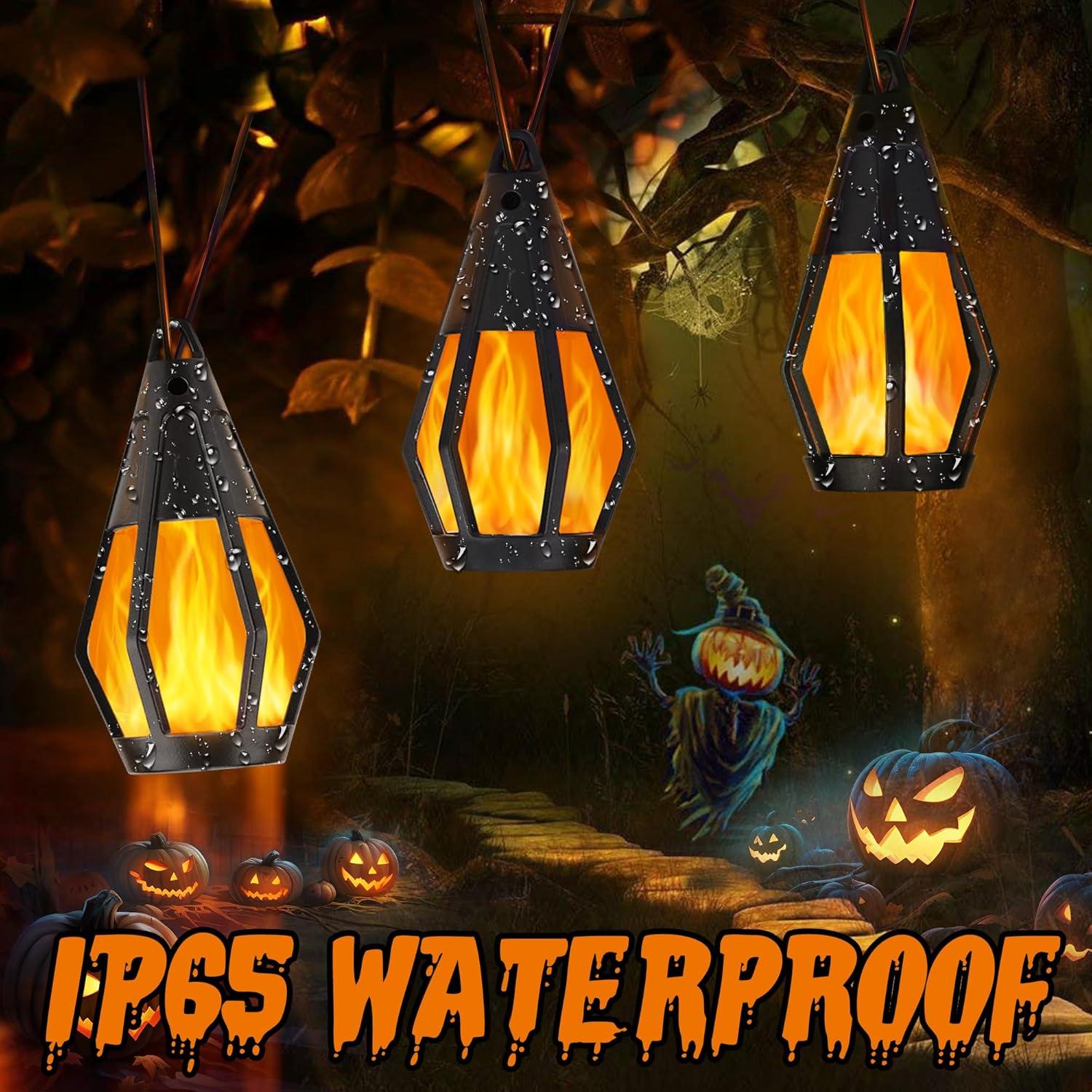 Luces de Cadena Solares Halloween Jnaurb 6.4m 10 Bombillas LED