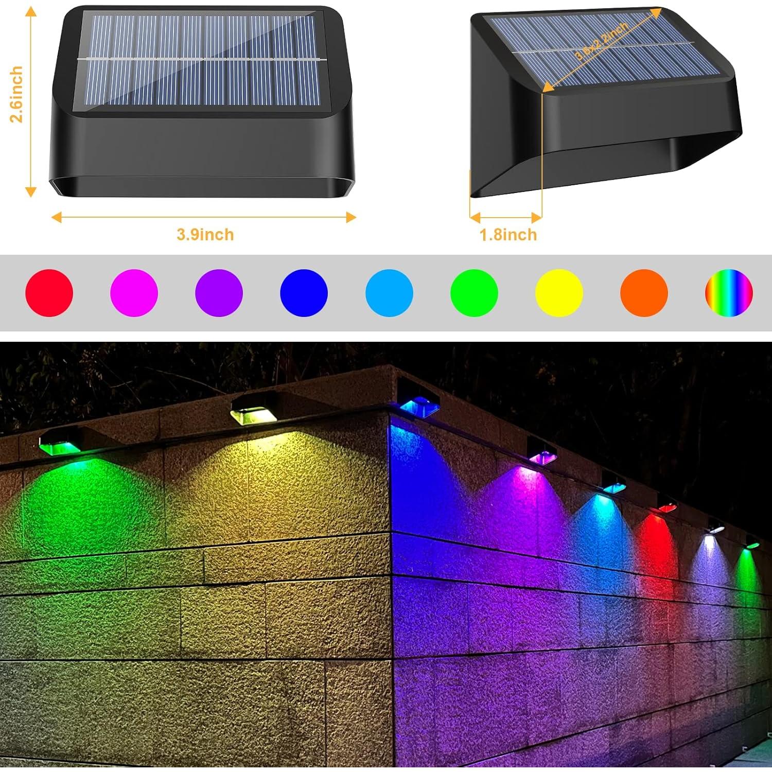 Luces Solares de Cerca FLITI 12 Pzas RGB y Blanco Cálido