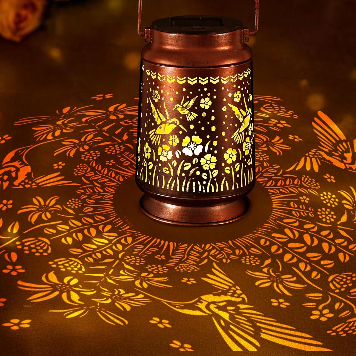 Linterna Solar Colgante HOFLYW Colibrí Impermeable 24.9cm