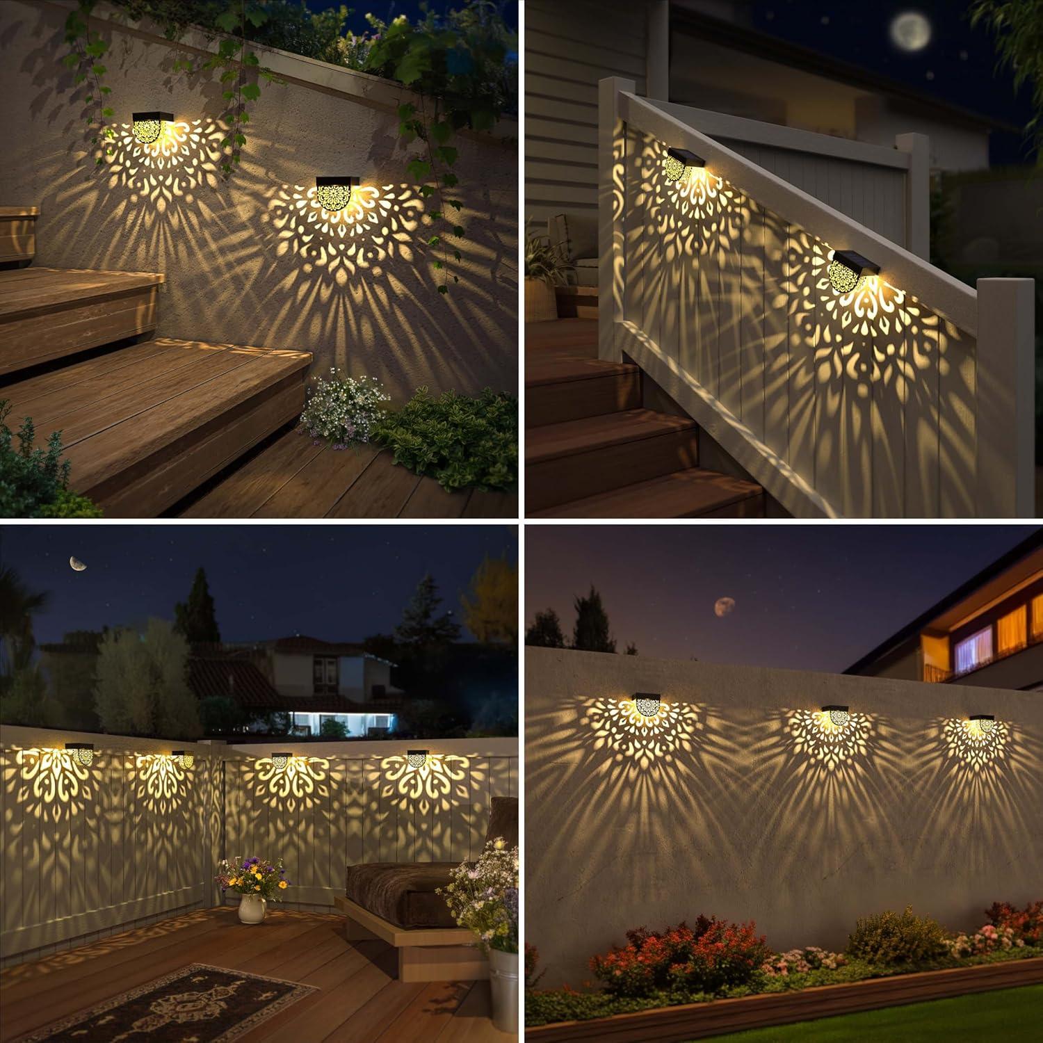 Luces Solares LED EKQ para Jardín y Patio - Paquete de 6