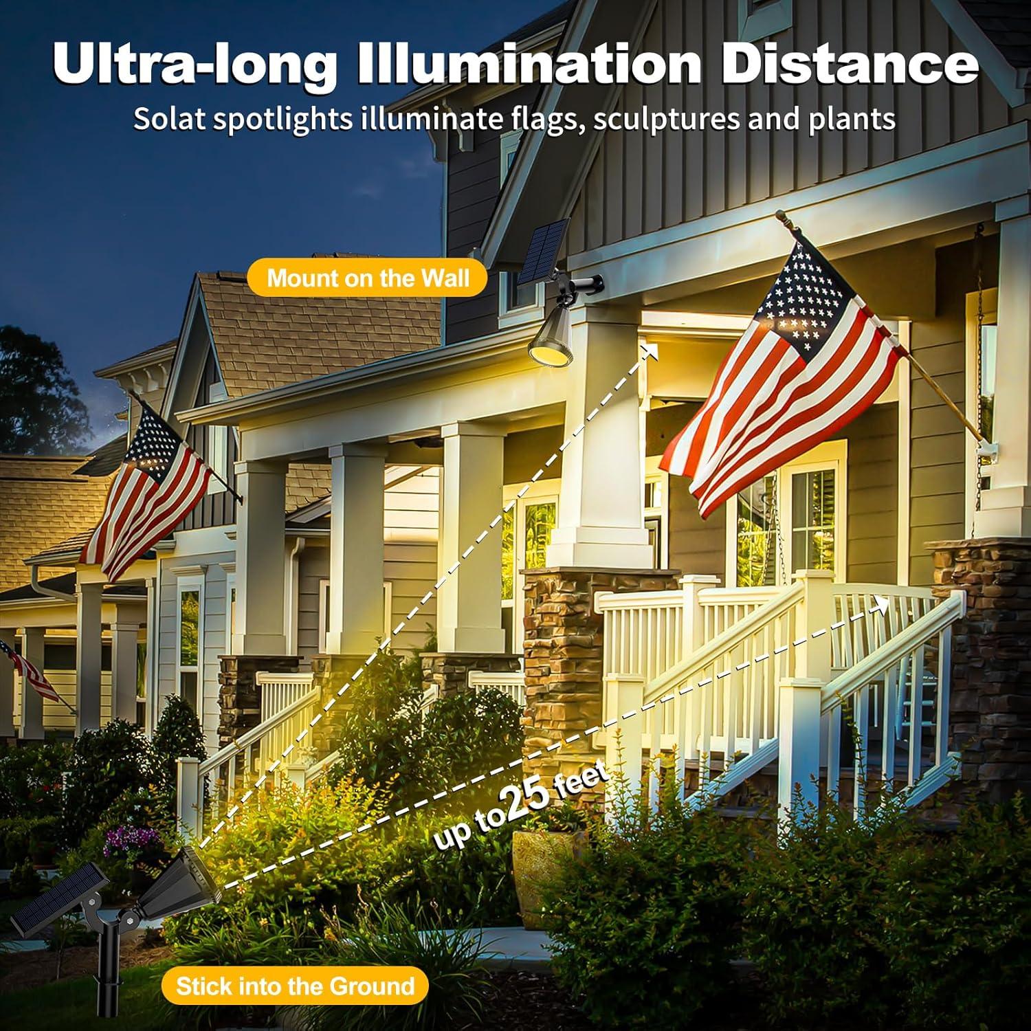 Luces de Spot Solar Katipeal 8 Paquete Ajustables IP65