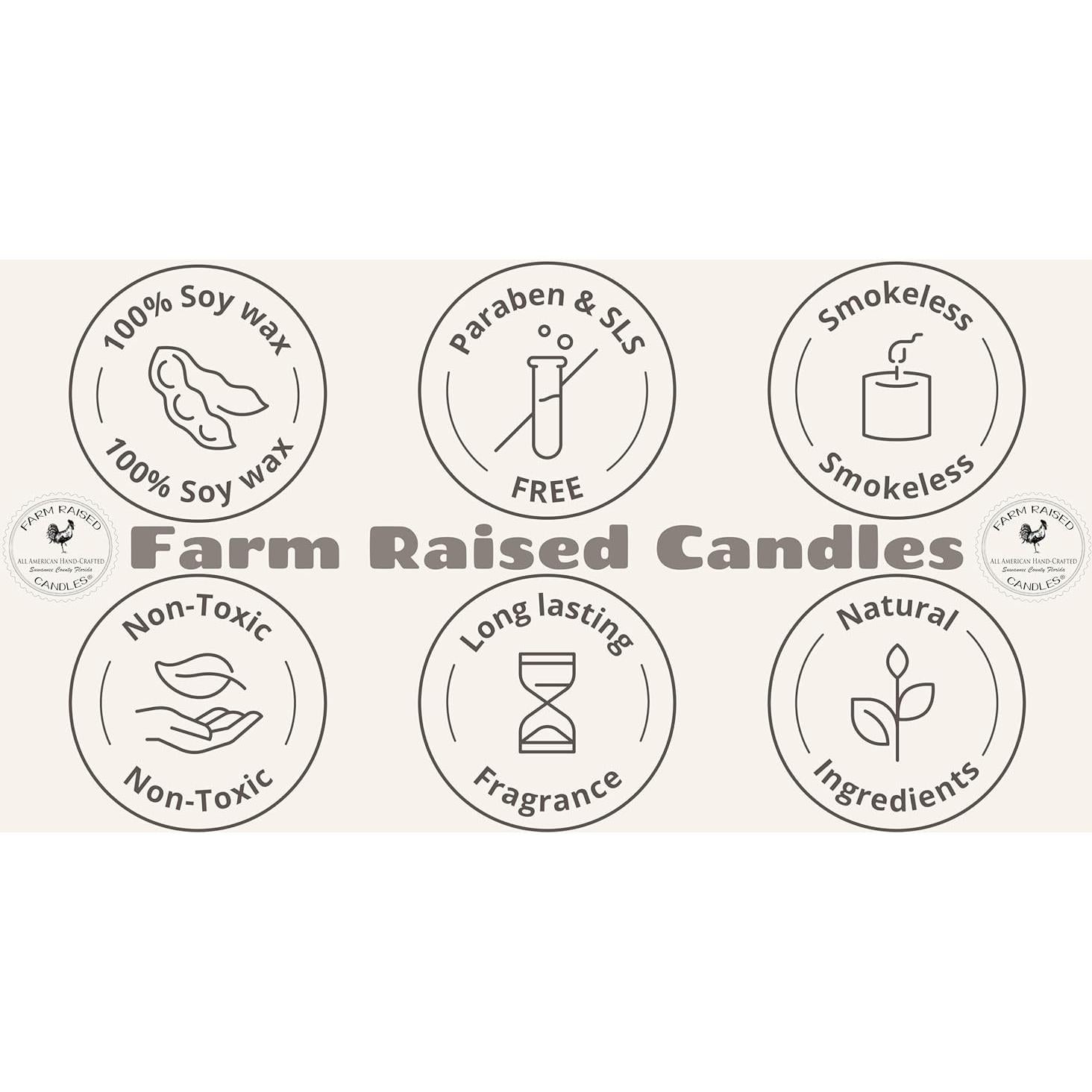 Melts de Cera de Soja Manzana McIntosh - Velas Criadas en Granja - 2 Paquetes de 170g