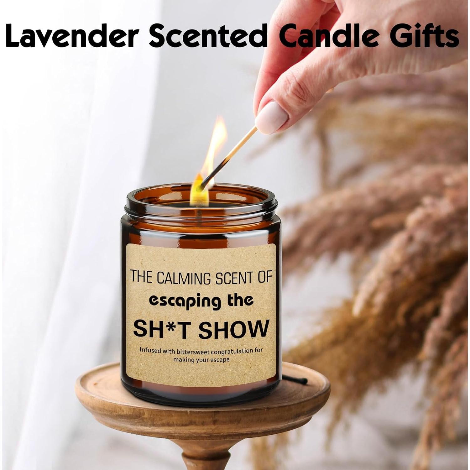 Vela Aromática de Cera de Soja Lavanda HBESTIE - Regalo Jubilación