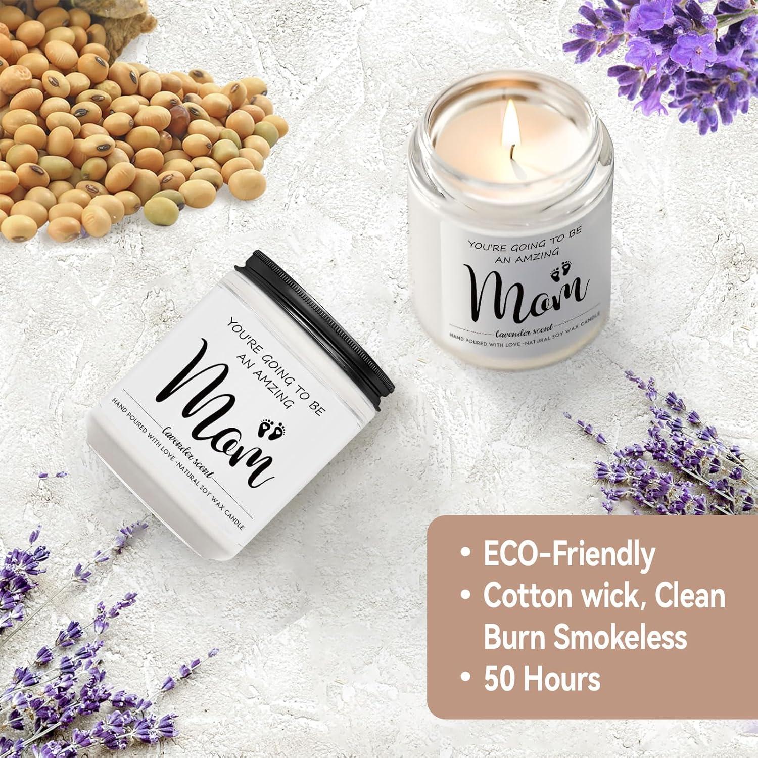 Vela Aromática de Soja Aujzoo 198g Lavanda para Mamás