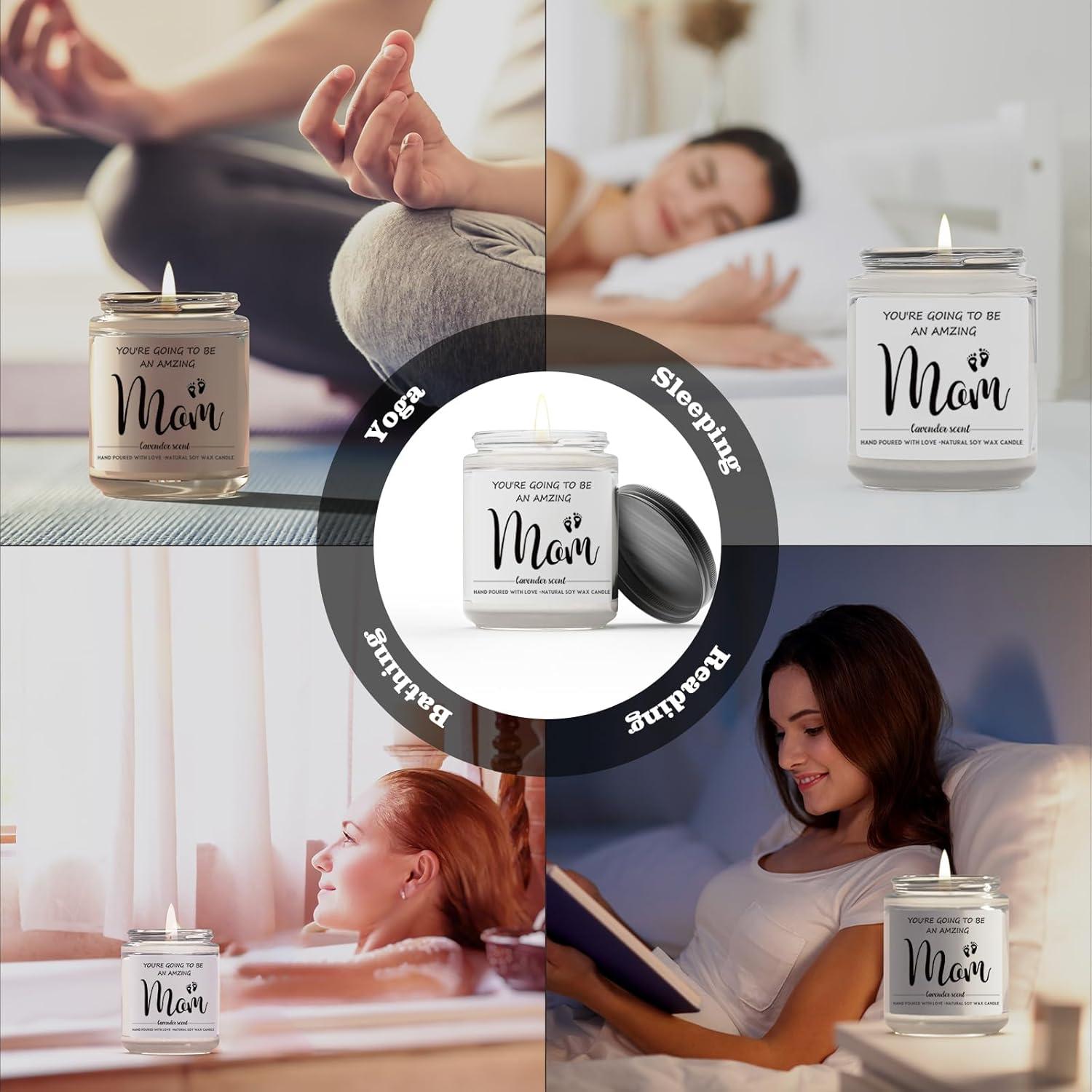 Vela Aromática de Soja Aujzoo 198g Lavanda para Mamás