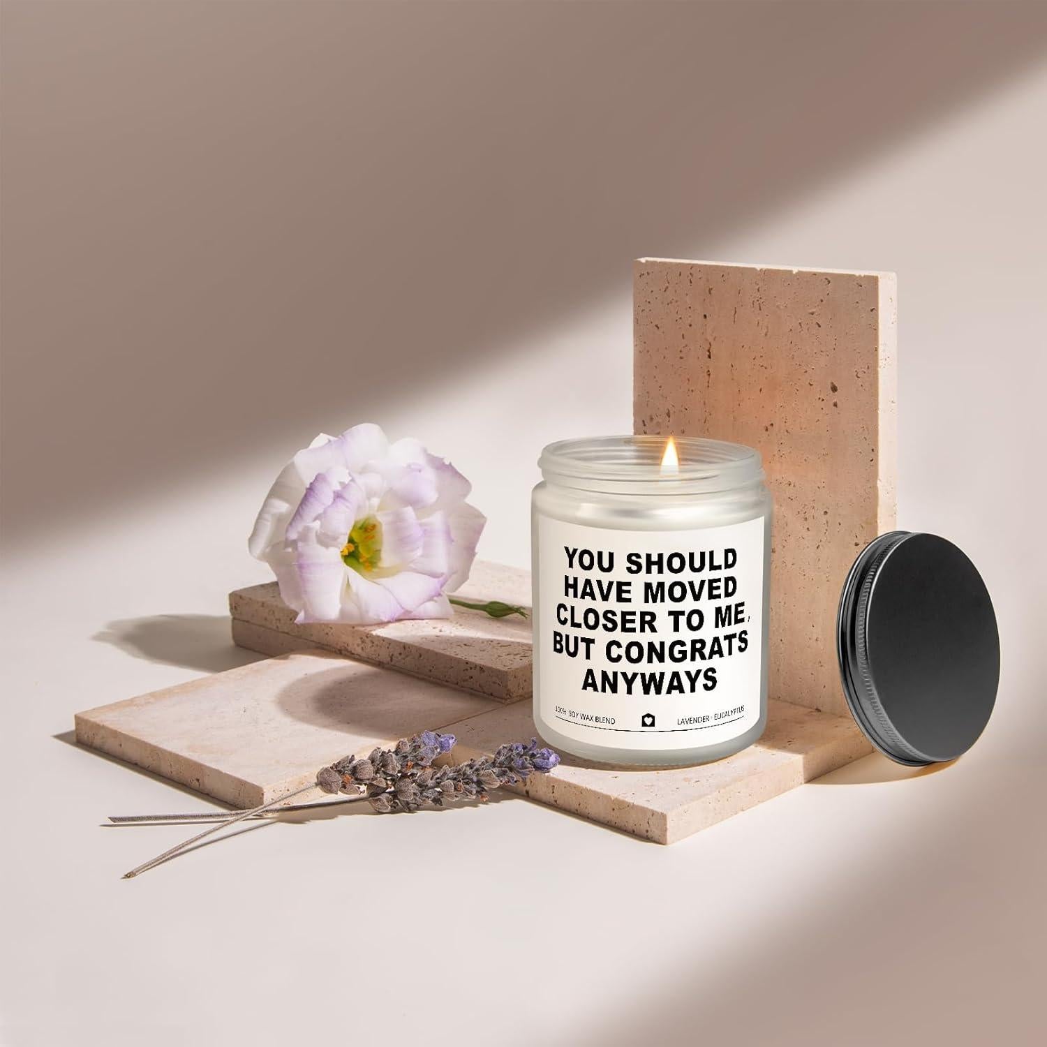 Vela Aromática de Lavanda Gleevera - Regalo Inauguración Casa 198g