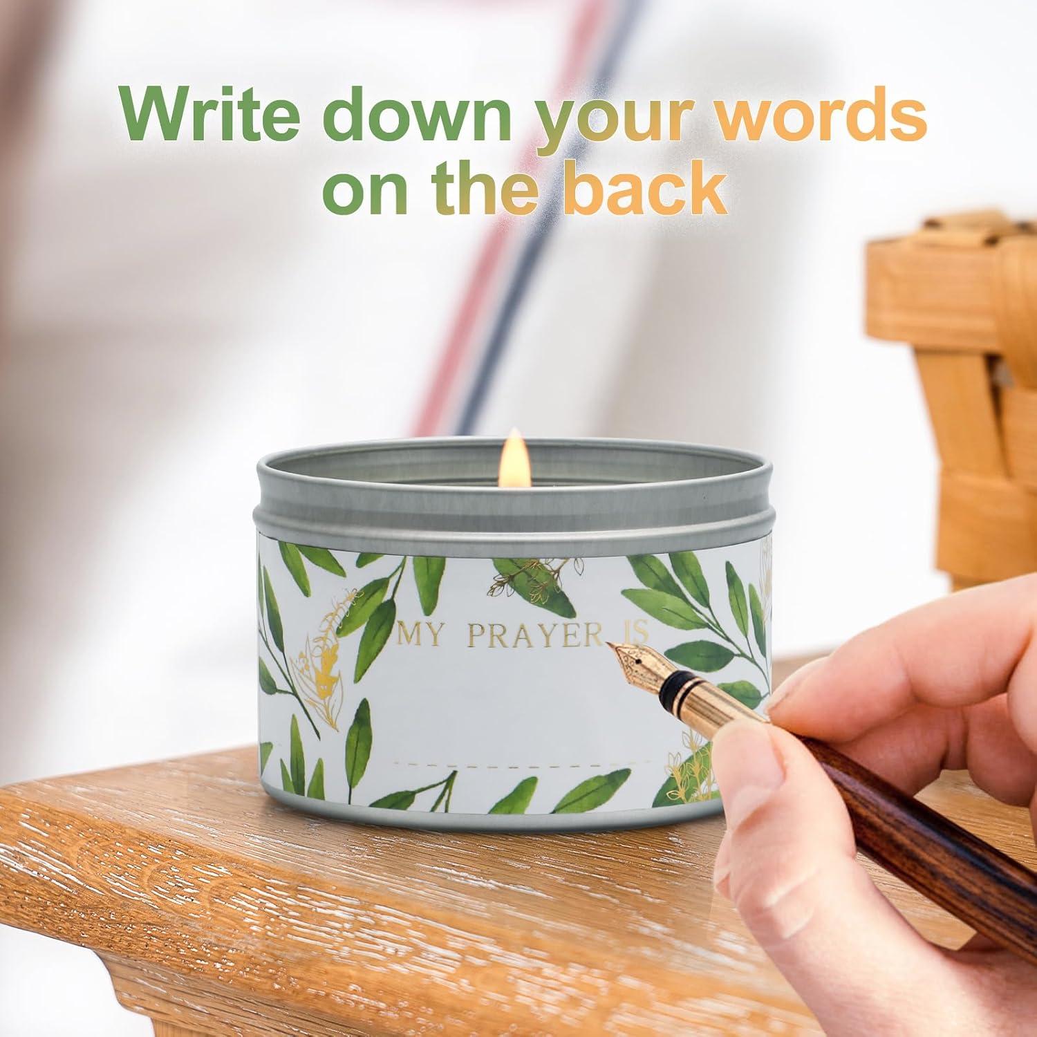 Set de 4 Velas Aromáticas de Salvia Pura Gisly - Cera de Soja