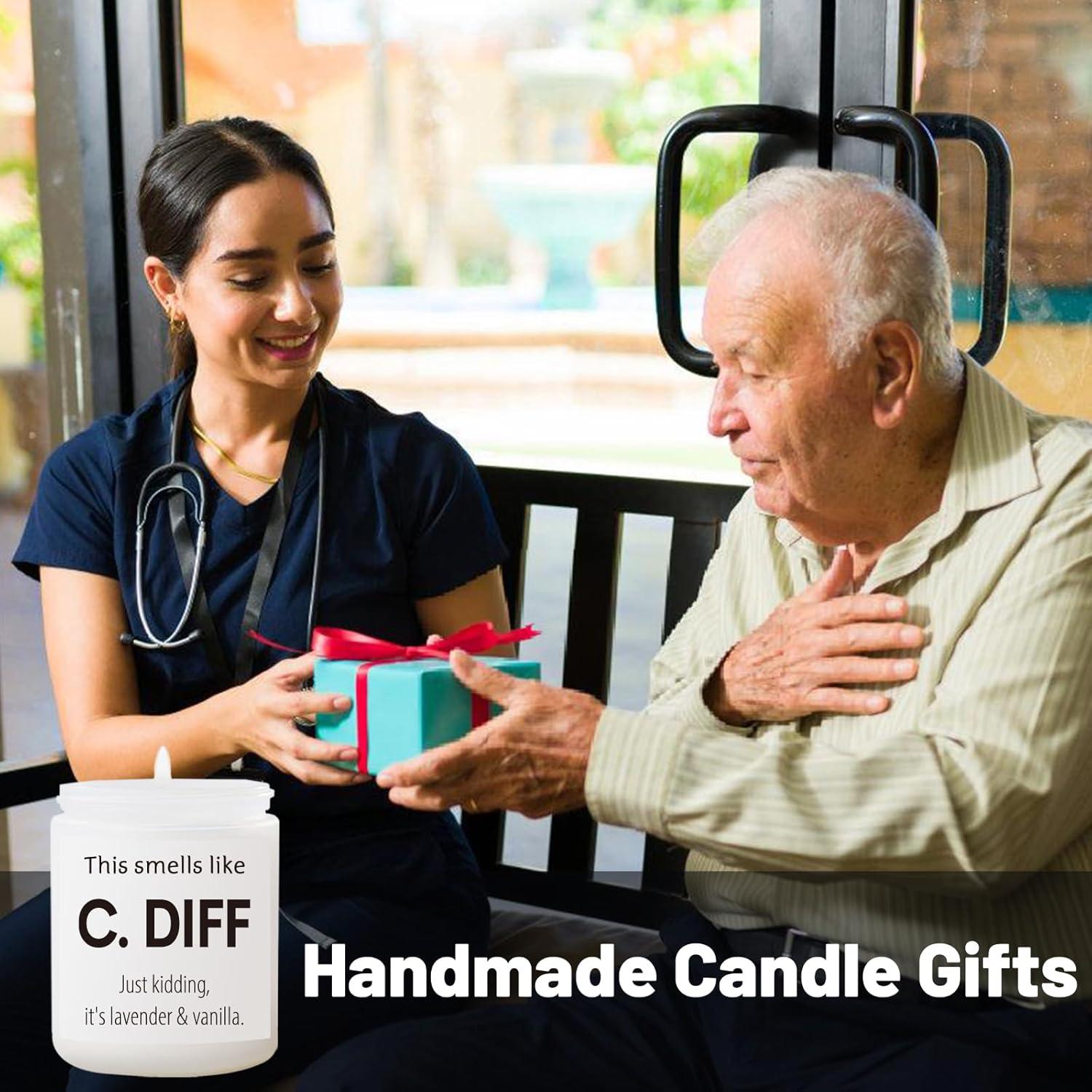 Vela Aromática de Lavanda SUEHHYY 198g - Regalo para Enfermeras