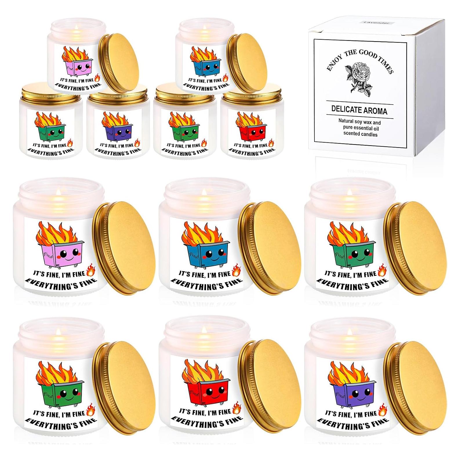 Paquete de 12 Velas Aromáticas de Soja Conelist - 6 Fragancias