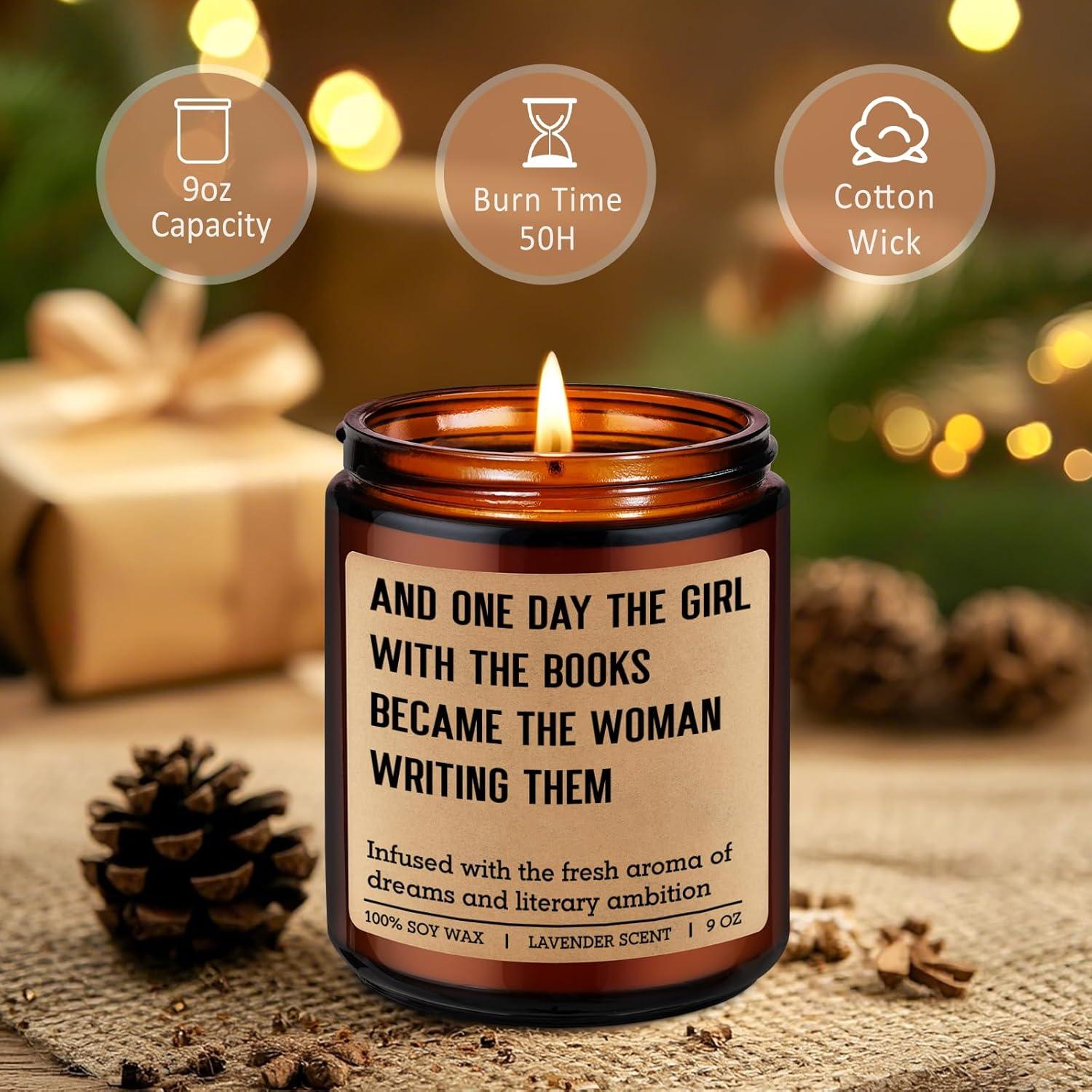 Vela Aromática de Lavanda Miracu 255g - Regalo para Escritores