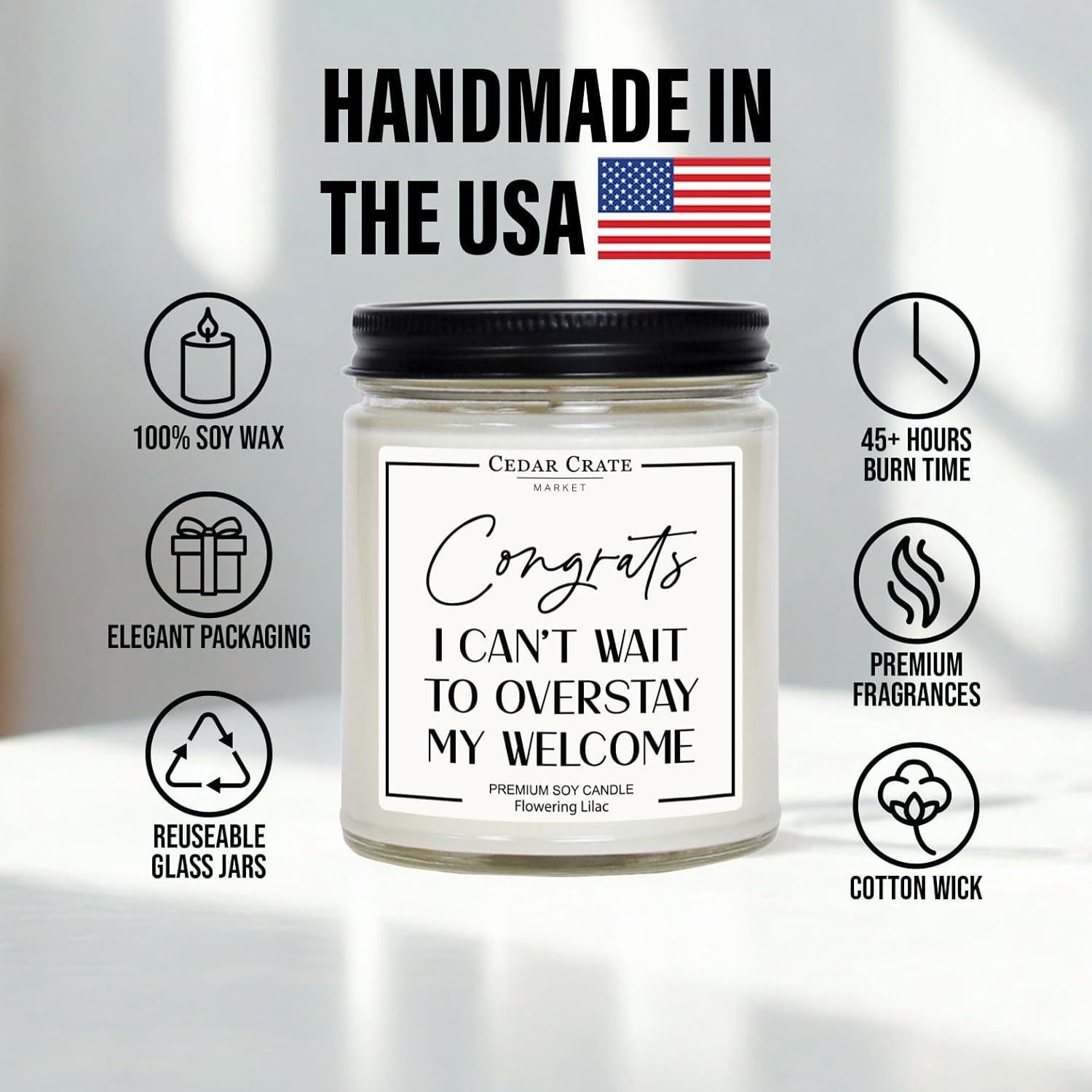 Vela Aromatizada 100% Soja Cedar Crate 9oz - Regalo Inauguración