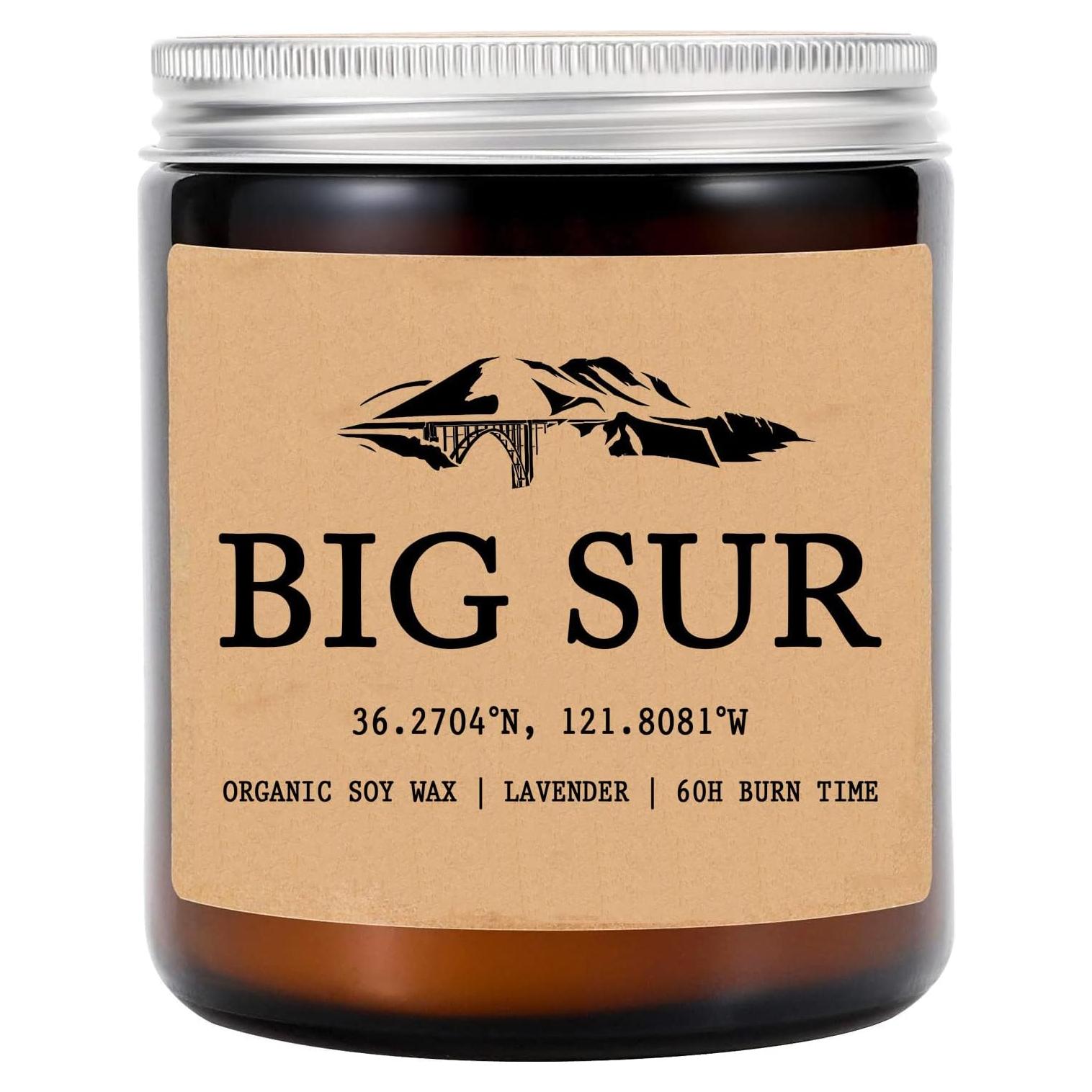 Vela Aromática Big Sur - Cera de Soja 8oz - 50 horas