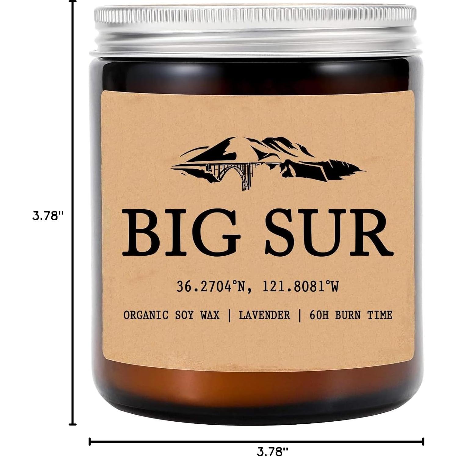 Vela Aromática Big Sur - Cera de Soja 8oz - 50 horas