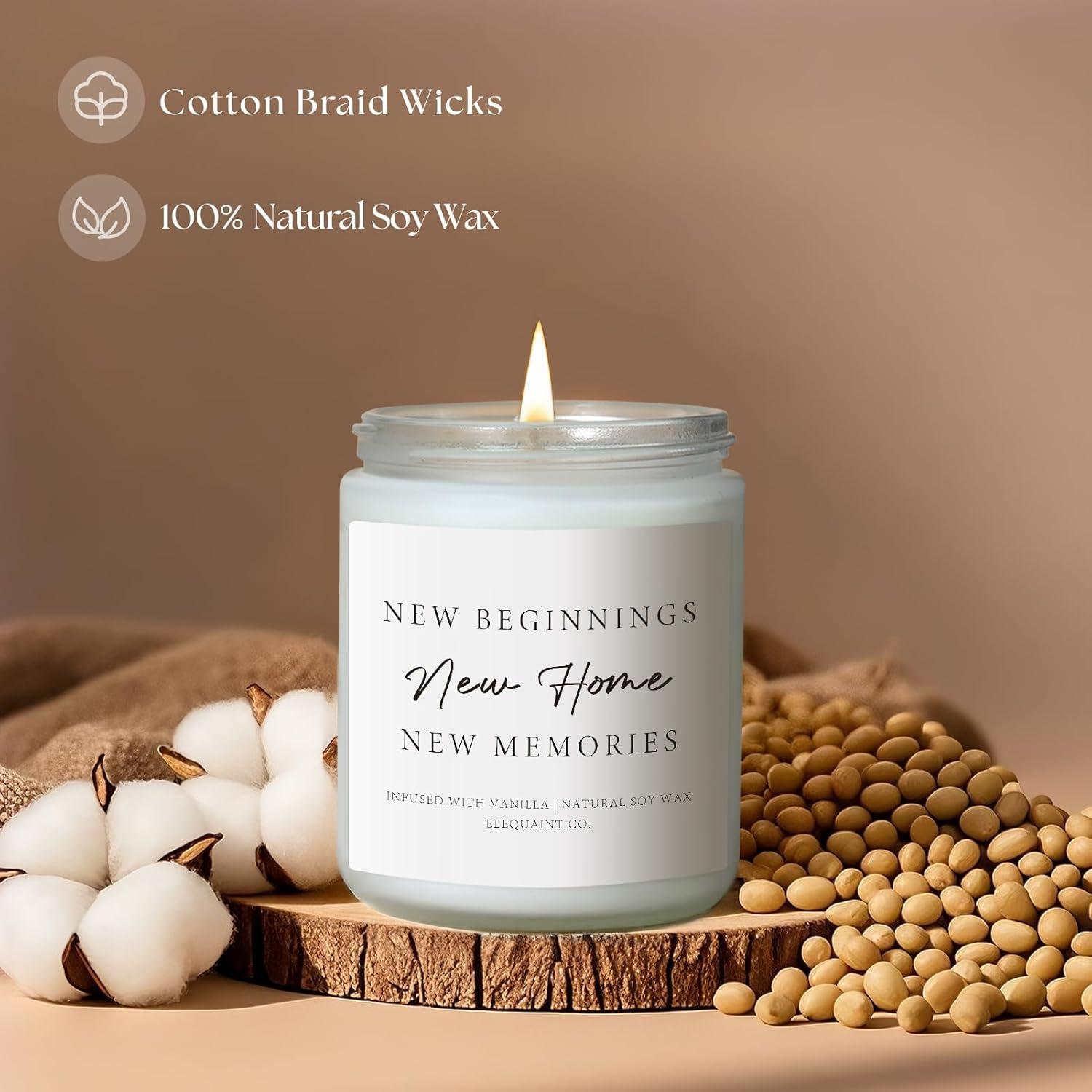 Vela Aromática de Vainilla Elequaint - Regalo Inauguración Casa