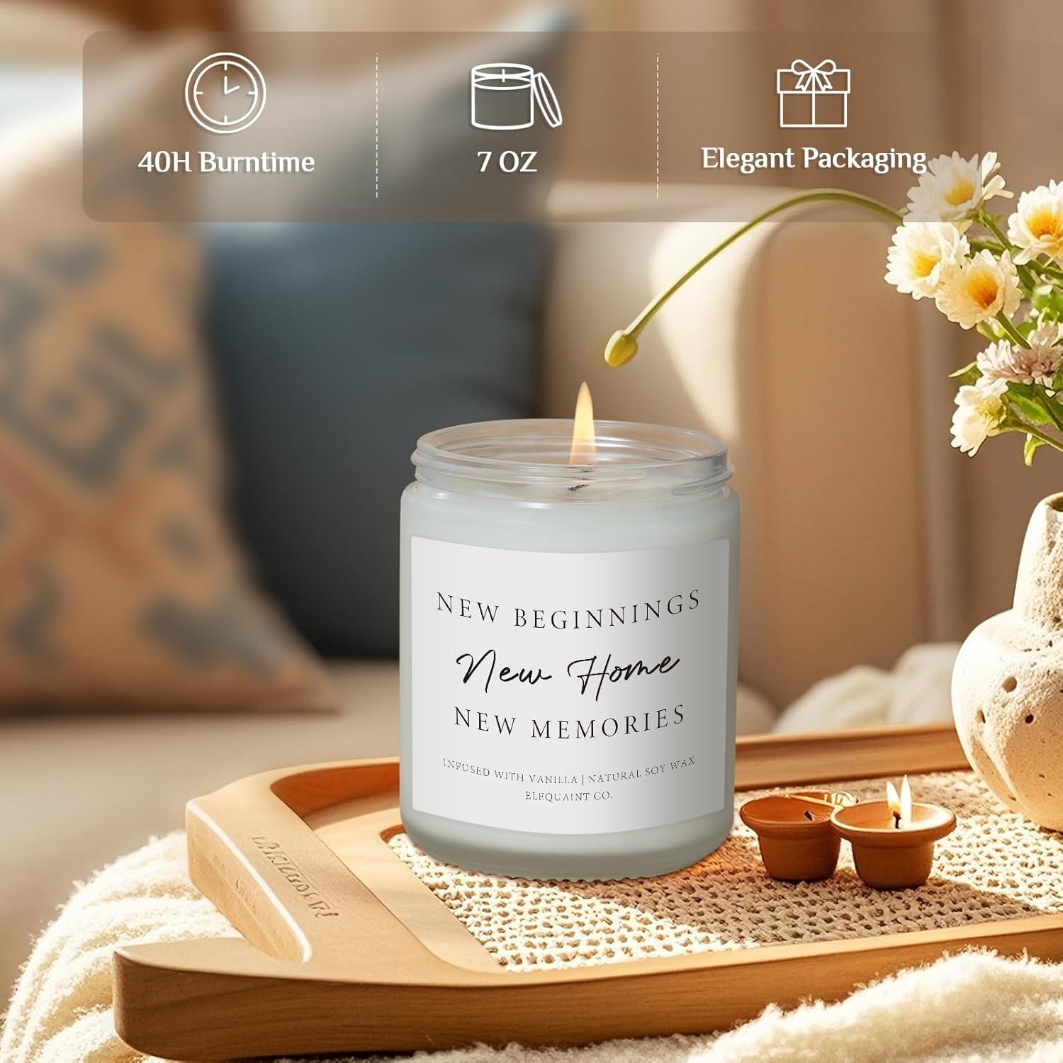 Vela Aromática de Vainilla Elequaint - Regalo Inauguración Casa