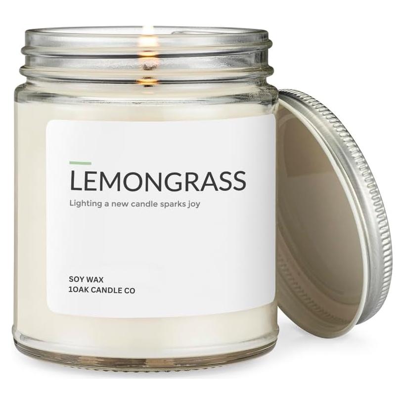 Vela Aromática de Soja 1OAK Hierba de Limón 198g - Larga Duración