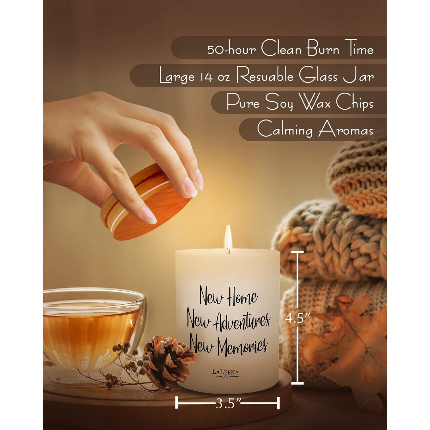 Vela Aromática de Inauguración LaLeena 396 g Vainilla Orgánica