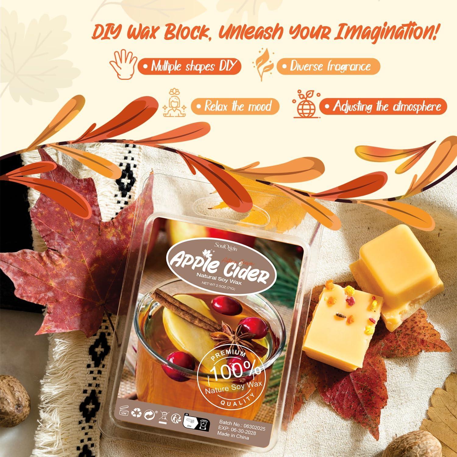 Cera Aromática de Soja SoulOrigin Otoño 6 Fragancias 500g