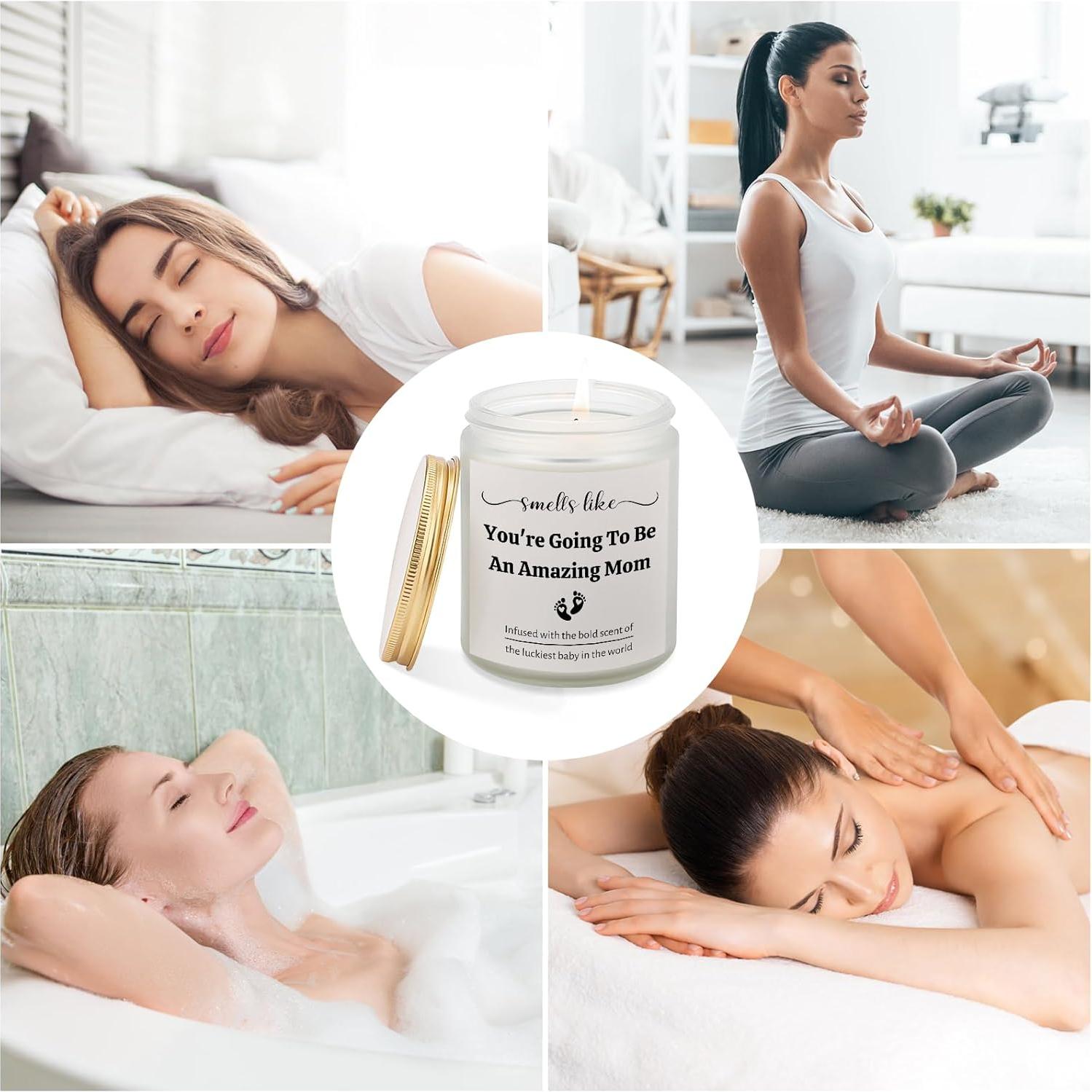 Vela Aromática de Lavanda 198g para Nuevas Mamás GBZRJ