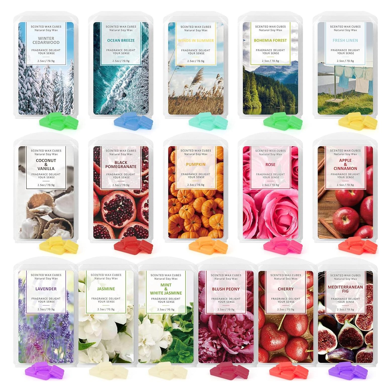 Cubos de Cera Aromática STRN 16 Paquetes 70.9g Soja