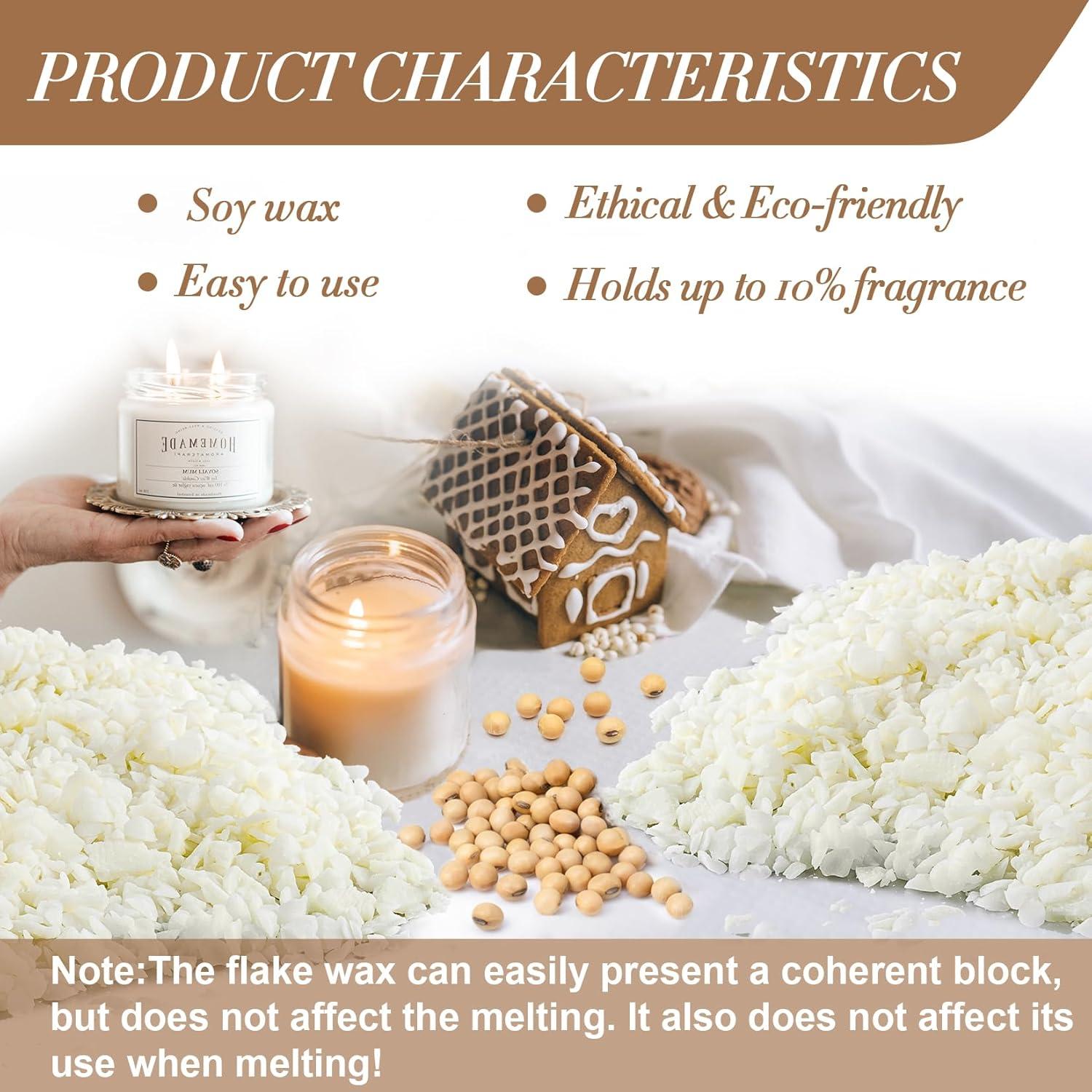 Cera de Soja Sukh 430g para Fabricación de Velas DIY Natural