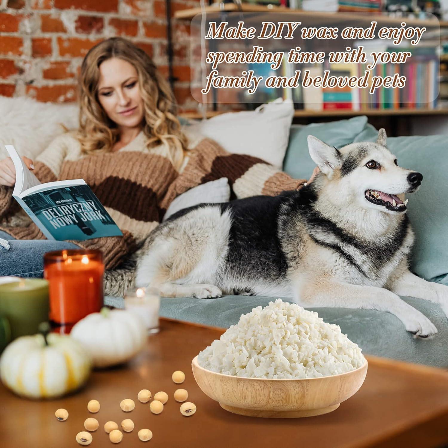 Cera de Soja Sukh 430g para Fabricación de Velas DIY Natural