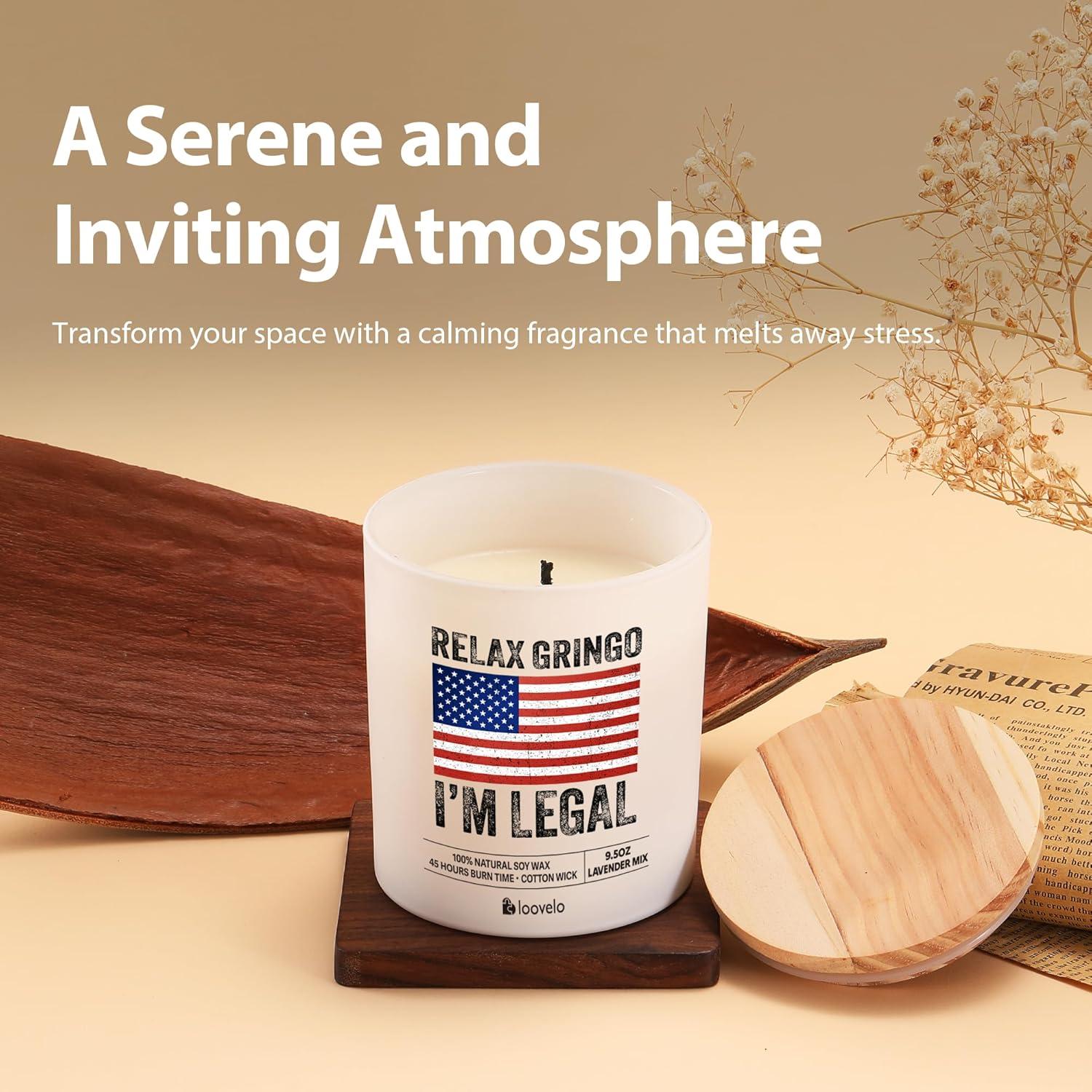 Vela Aromática de Lavanda 269 g - Xuzhou Darui - Tarro Elegante