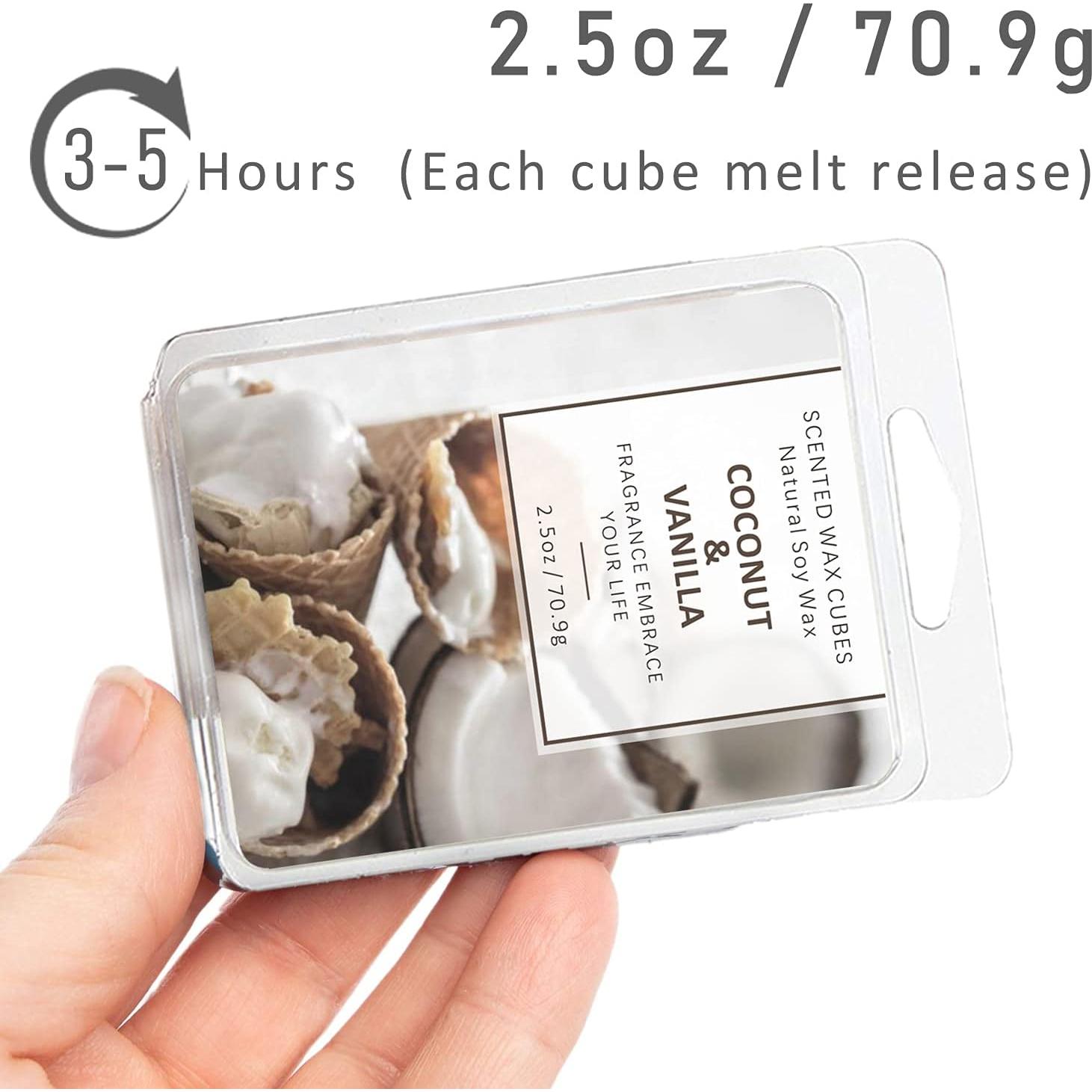 Ceras Aromáticas SCENTORINI 8x70.9g - Vainilla, Coco, Canela