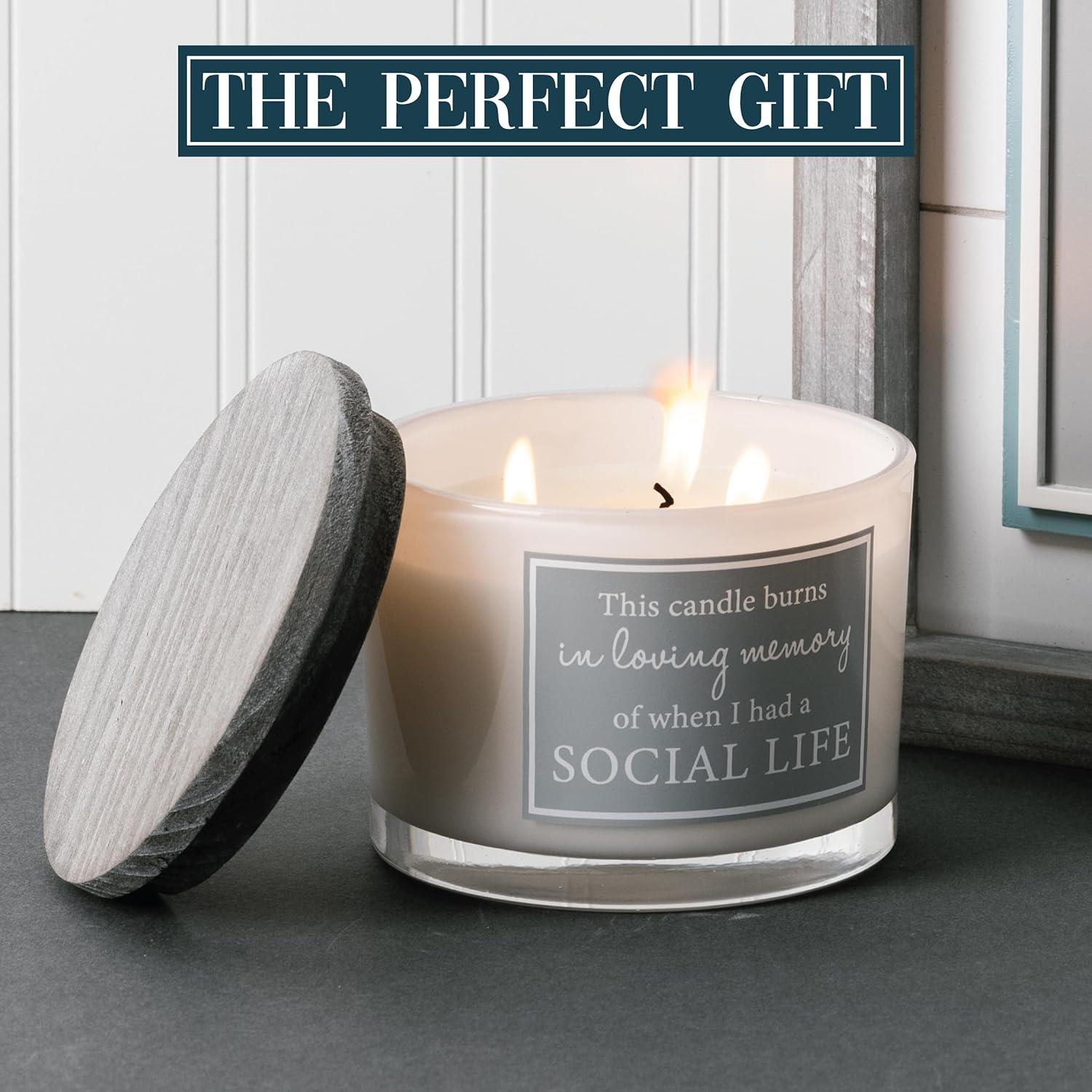 Vela de Cera de Soja Pavilion Gift 11oz Tres Mechas Algodón Fresco