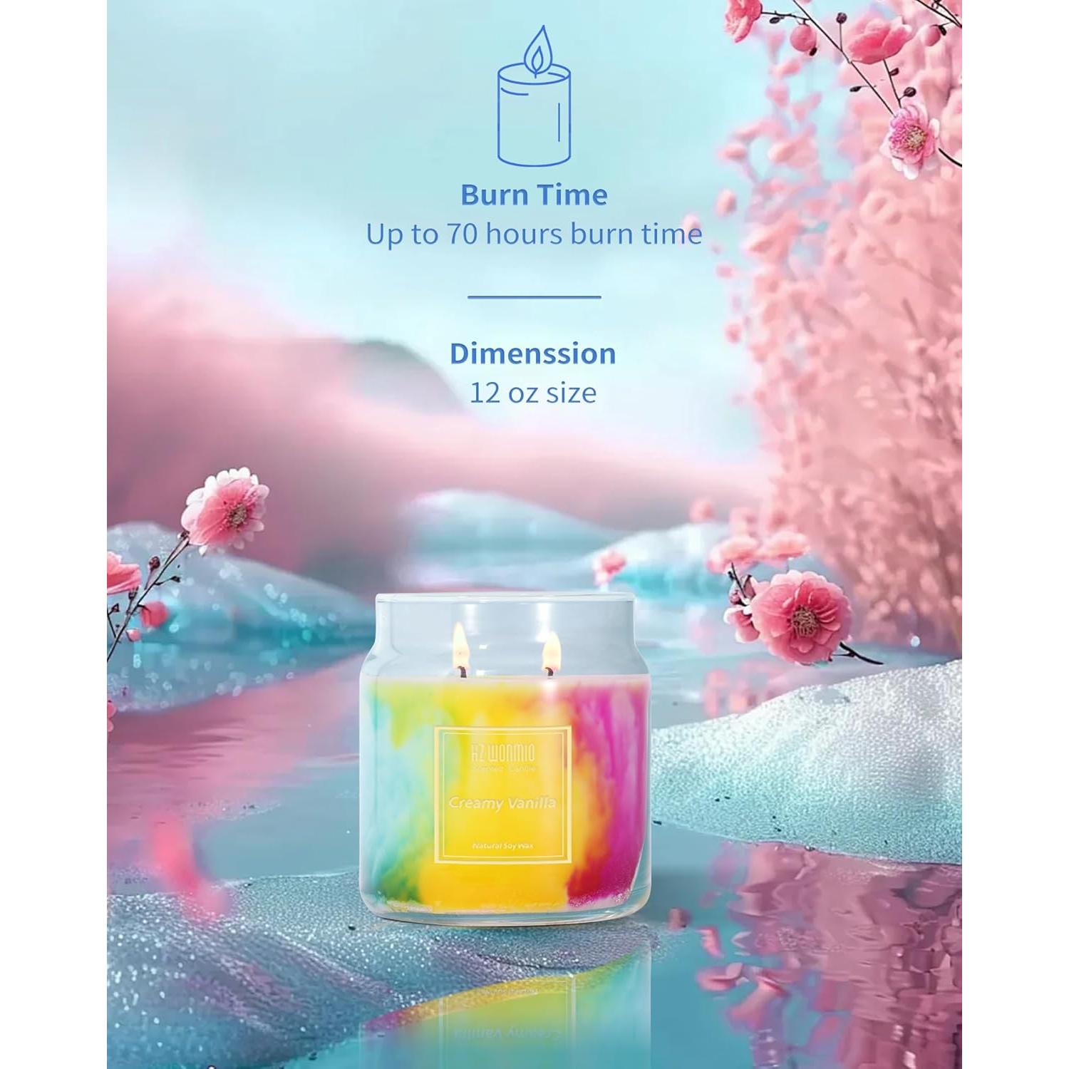 Vela Aromática HZ-WONMIO Vainilla Cremosa 340g 80 Horas