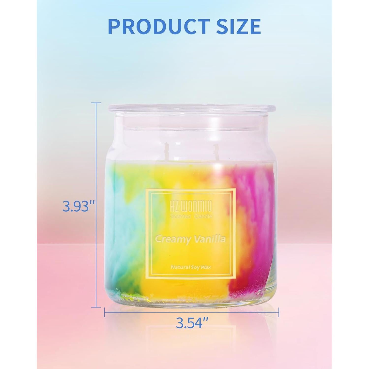 Vela Aromática HZ-WONMIO Vainilla Cremosa 340g 80 Horas