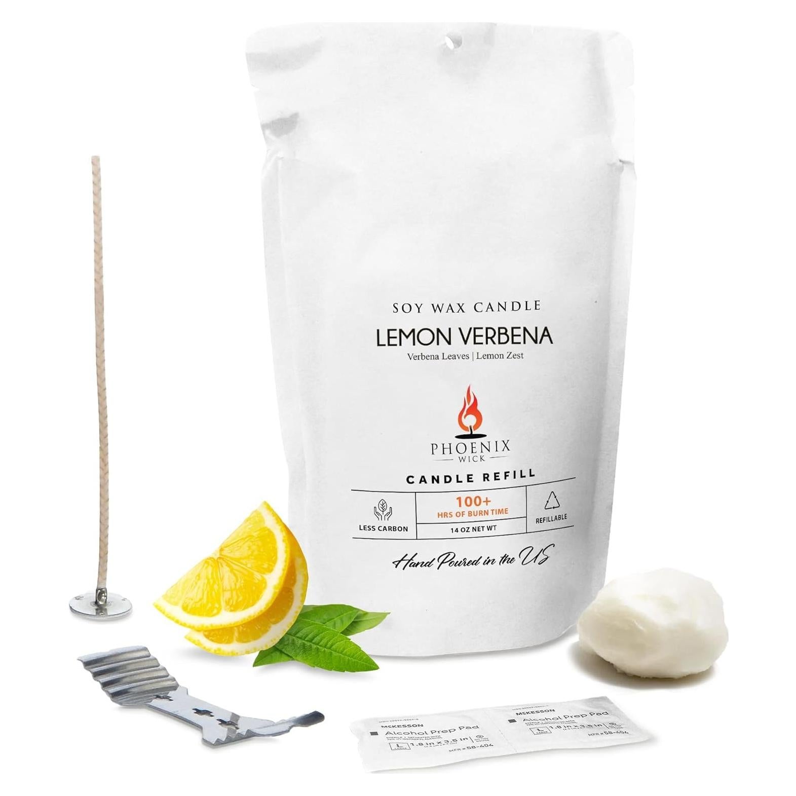 Kit de Fabricación de Velas Phoenix Wick - Cera de Soja 14 oz