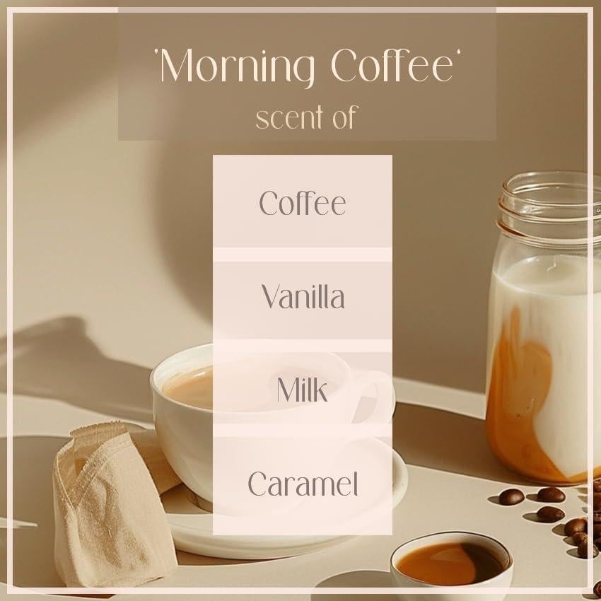 Vela Aromática de Cera de Soja Natural Morning Coffee 226g