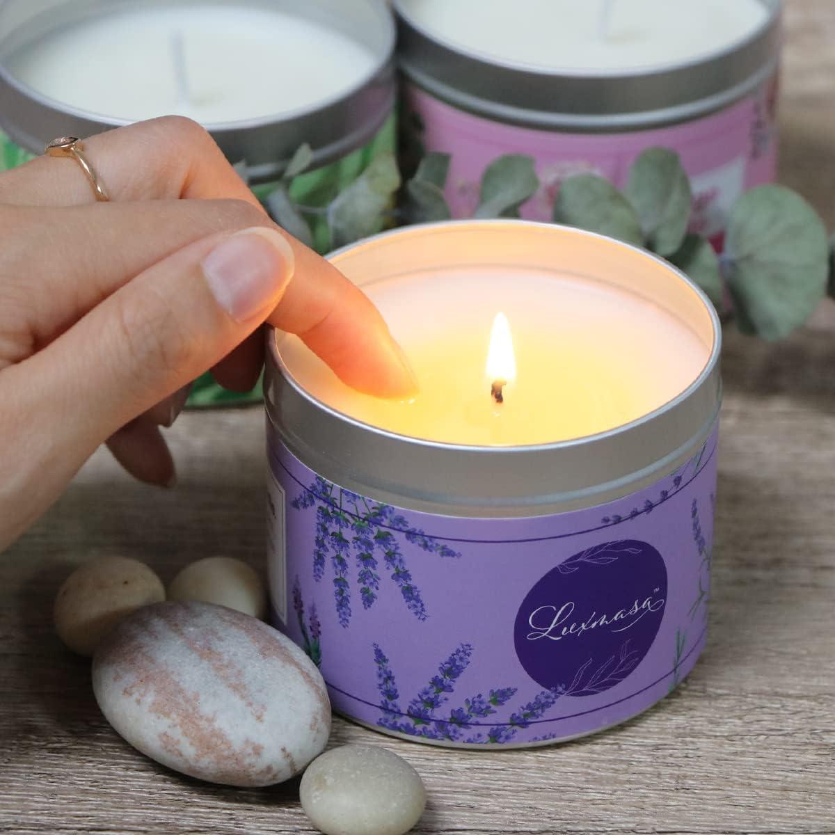 Vela de Masaje LUXMASA Aromática Lavanda 180 g Cera Soja Natural