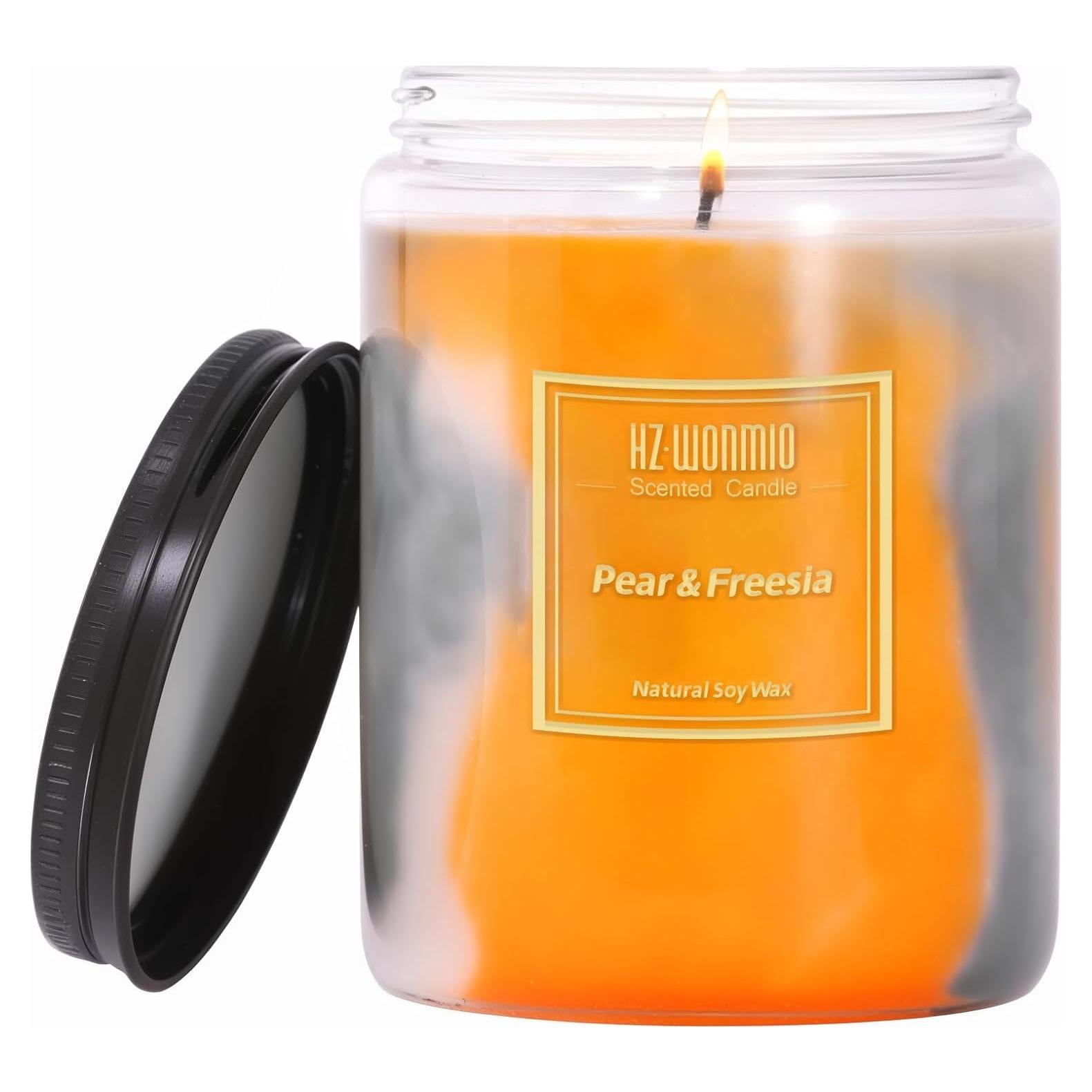 Vela Aromática HZ-WONMIO Fresia y Pera 270g - 80 Horas