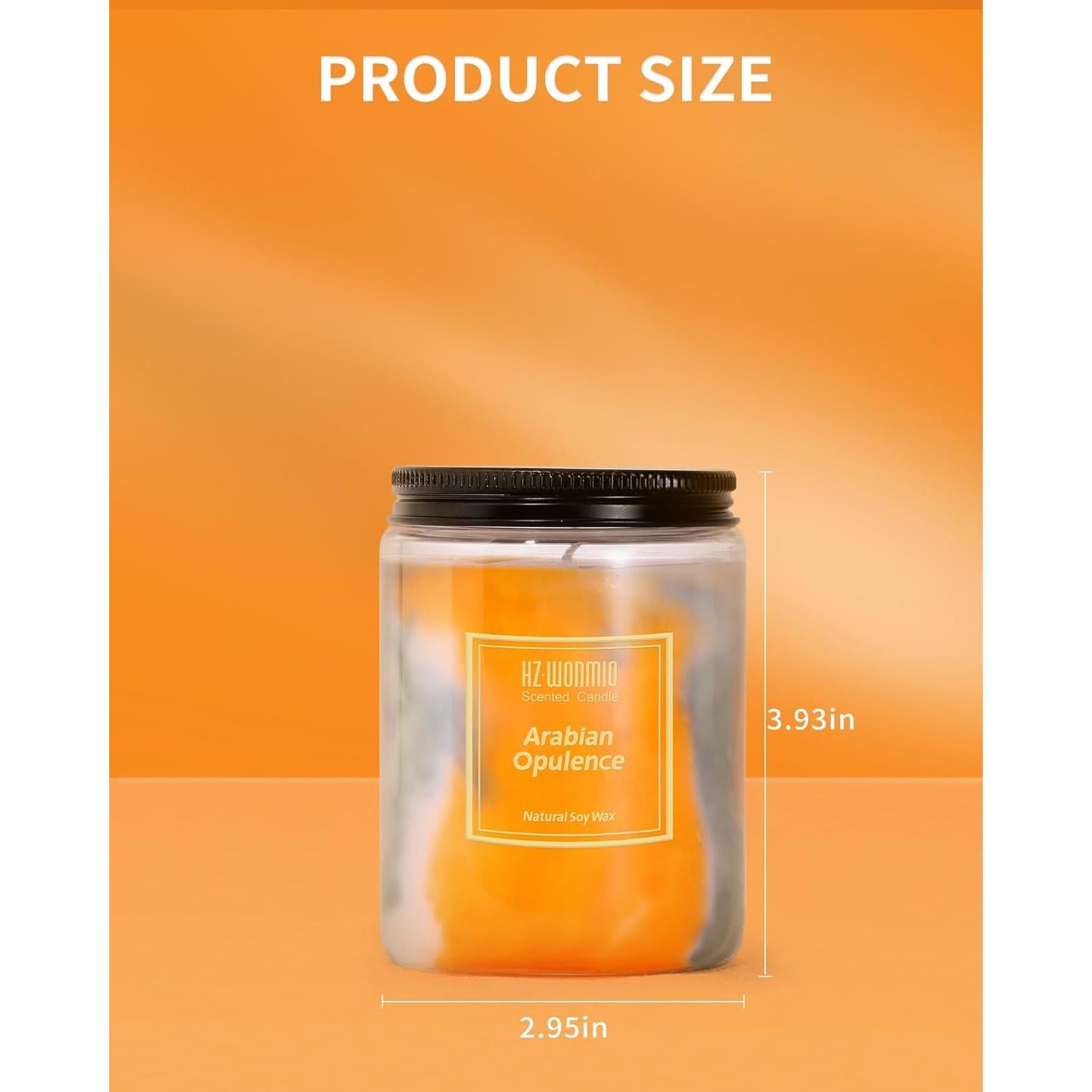 Vela Aromática HZ-WONMIO Fresia y Pera 270g - 80 Horas