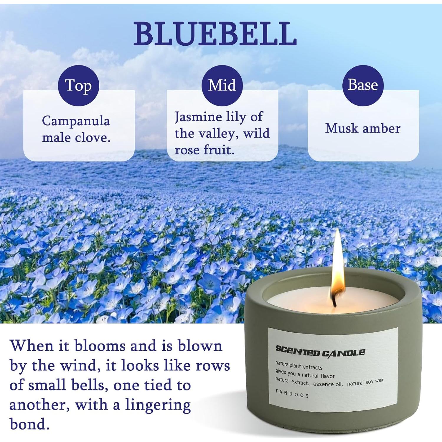 Vela Aromática de Cera de Soja BOLGRLONG en Taza Cemento 8cm