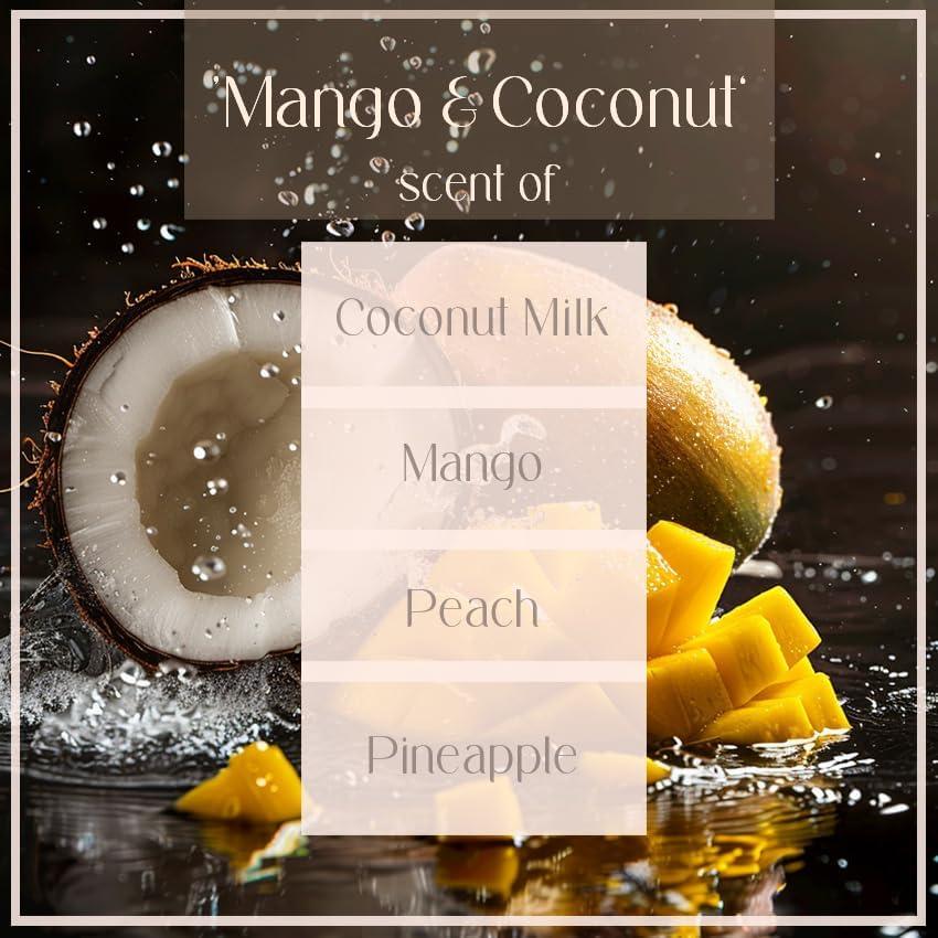 Vela Aromática Mango y Coco Cera de Soja 226g Hecha a Mano