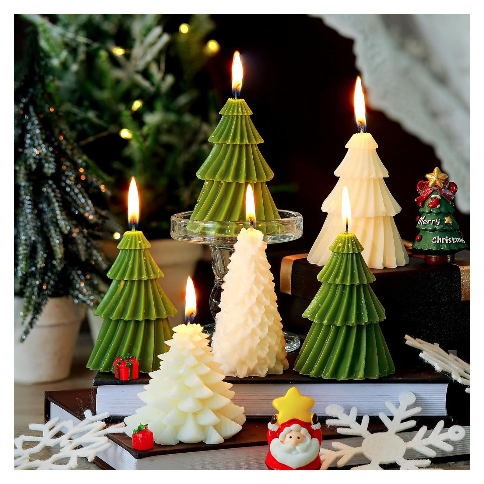6 Velas Aromáticas en Forma de Árbol Conelist 9.4 cm