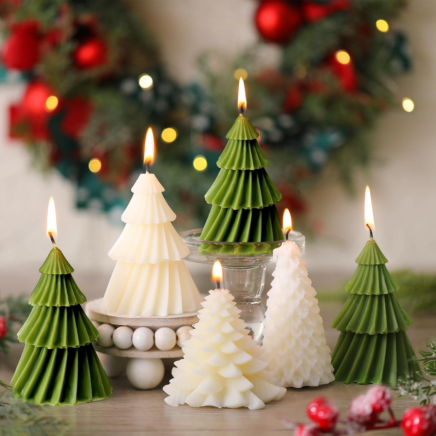 6 Velas Aromáticas en Forma de Árbol Conelist 9.4 cm