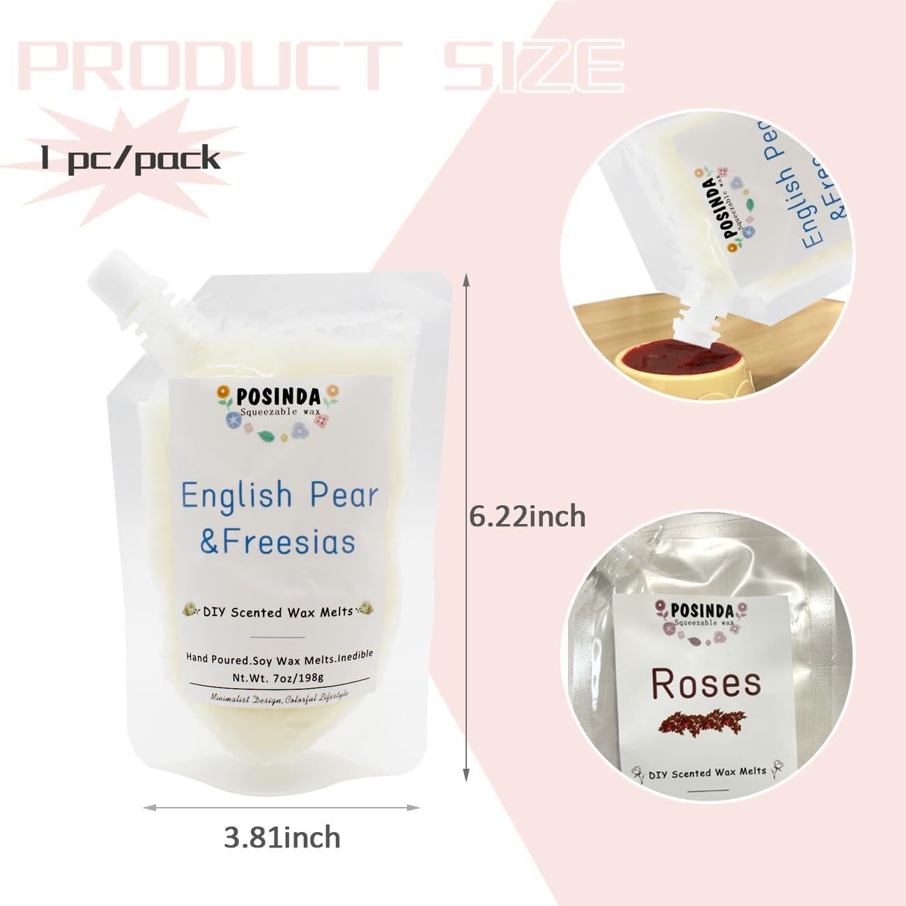 Cera Aromática Squeezable Posinda 198g Pera Inglesa Freesia