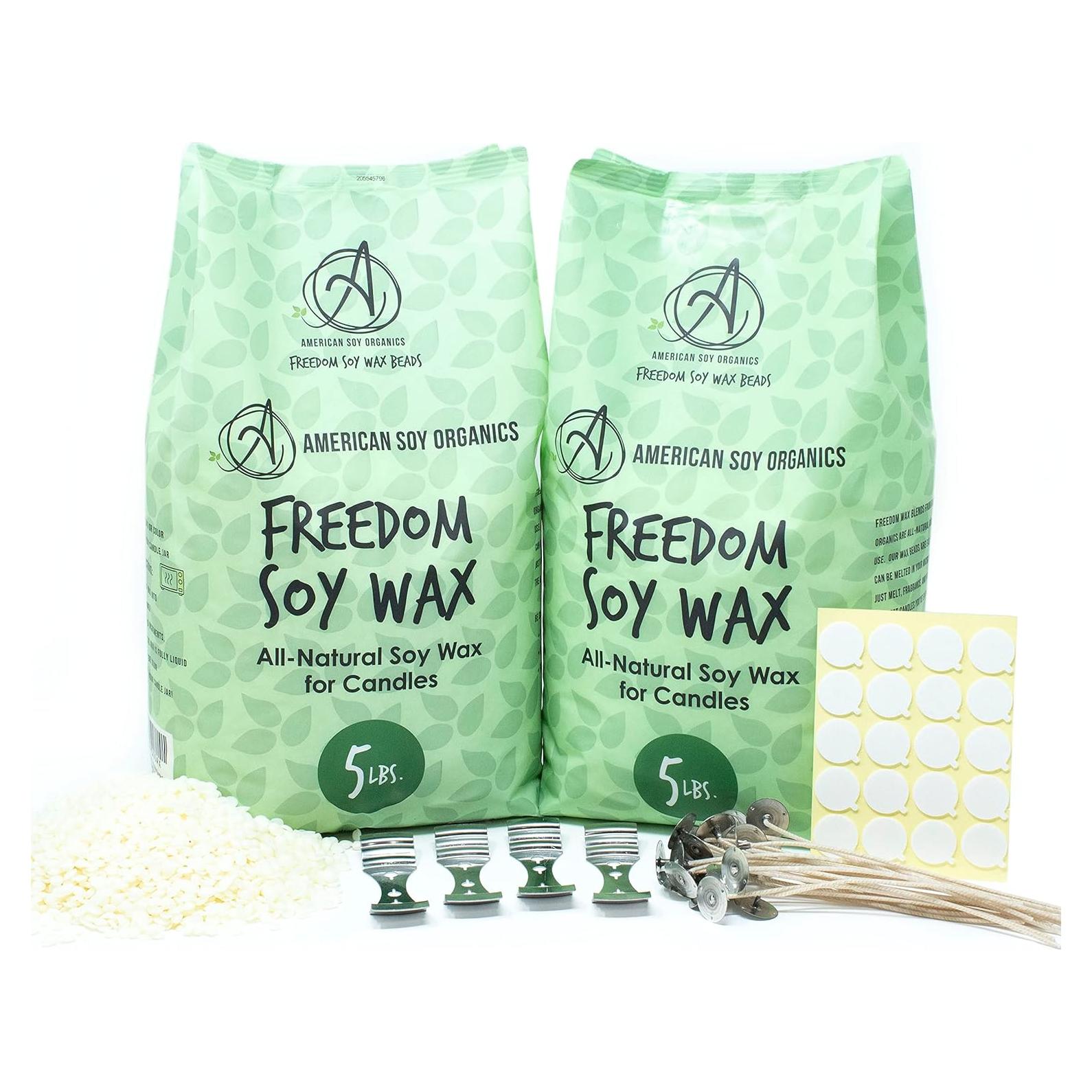 Kit de Velas de Soja American Soy Organics 4.54 kg Microondas