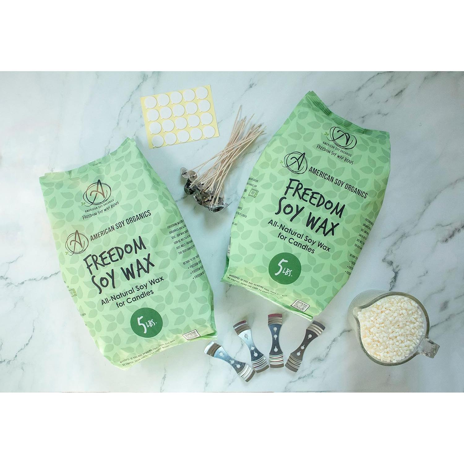 Kit de Velas de Soja American Soy Organics 4.54 kg Microondas